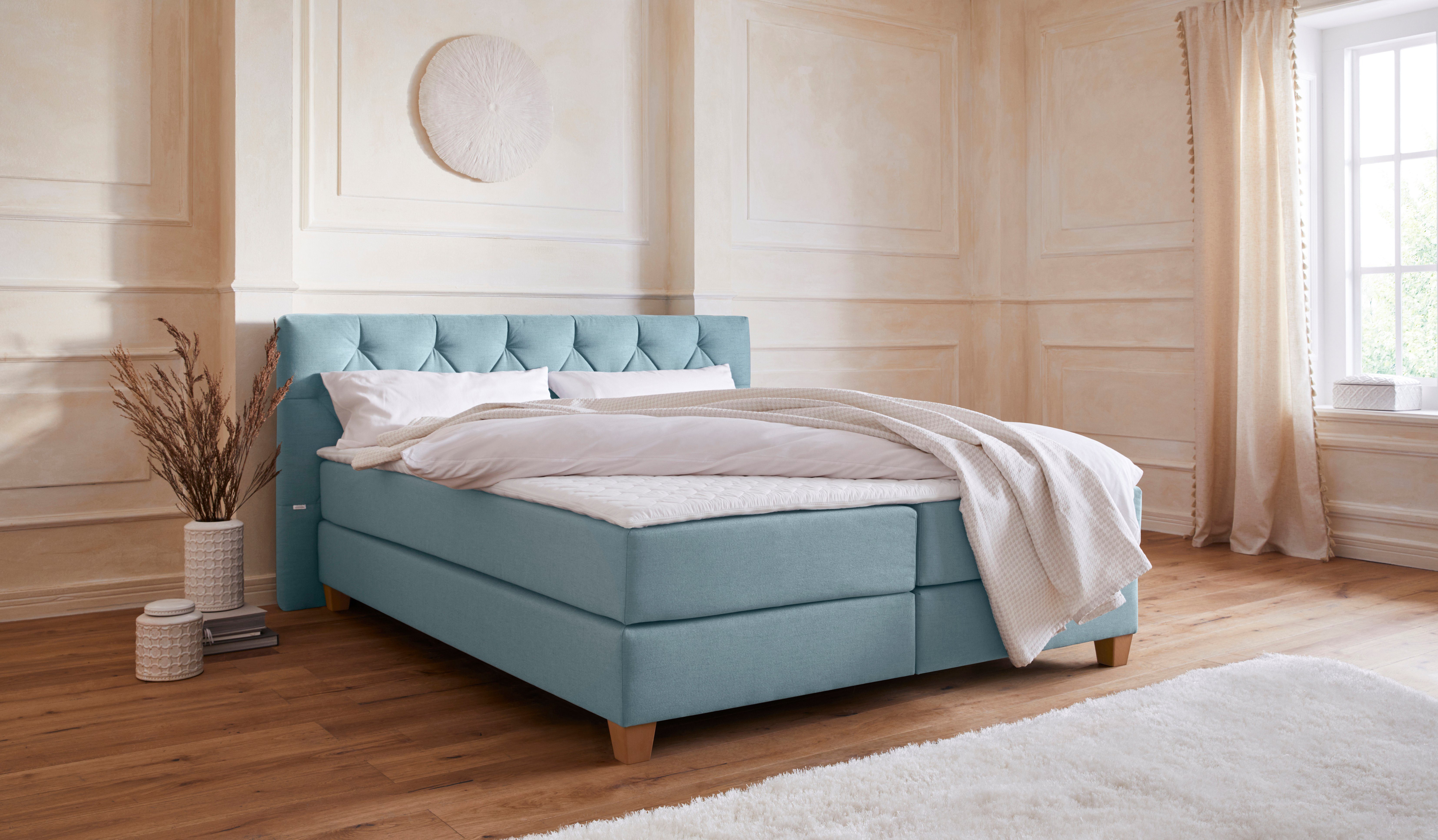 Guido Maria Kretschmer Home&Living Boxspring Harmones in 3 breedten, 3 matrassoorten, hardheid ook te combineren met 1 matras in h2 en 1 matras in h3, incl. topmatras