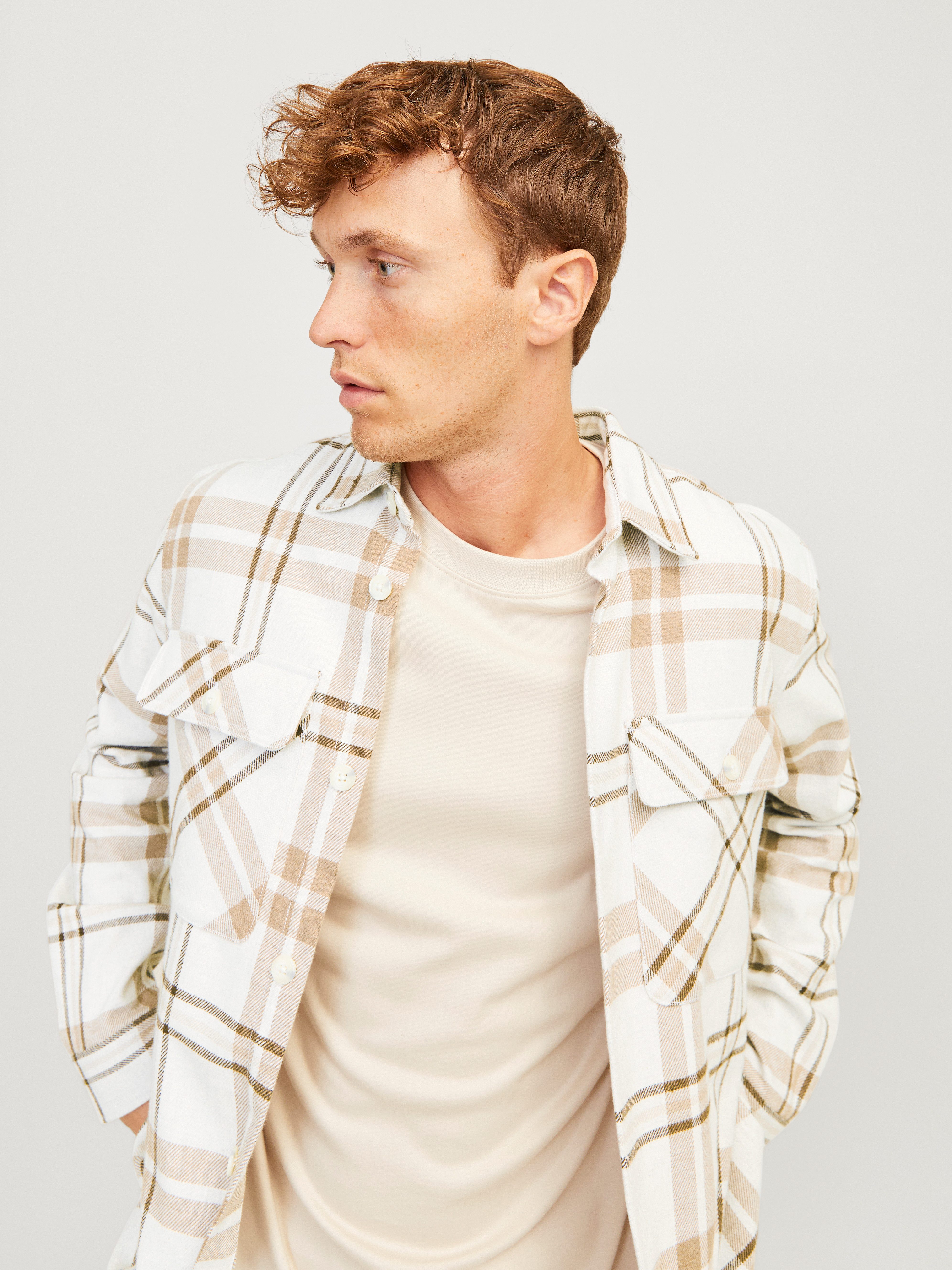 Jack & Jones Overhemd met lange mouwen JPRRAYMOND MELANGE CHECK LS OVERSHIRT SN