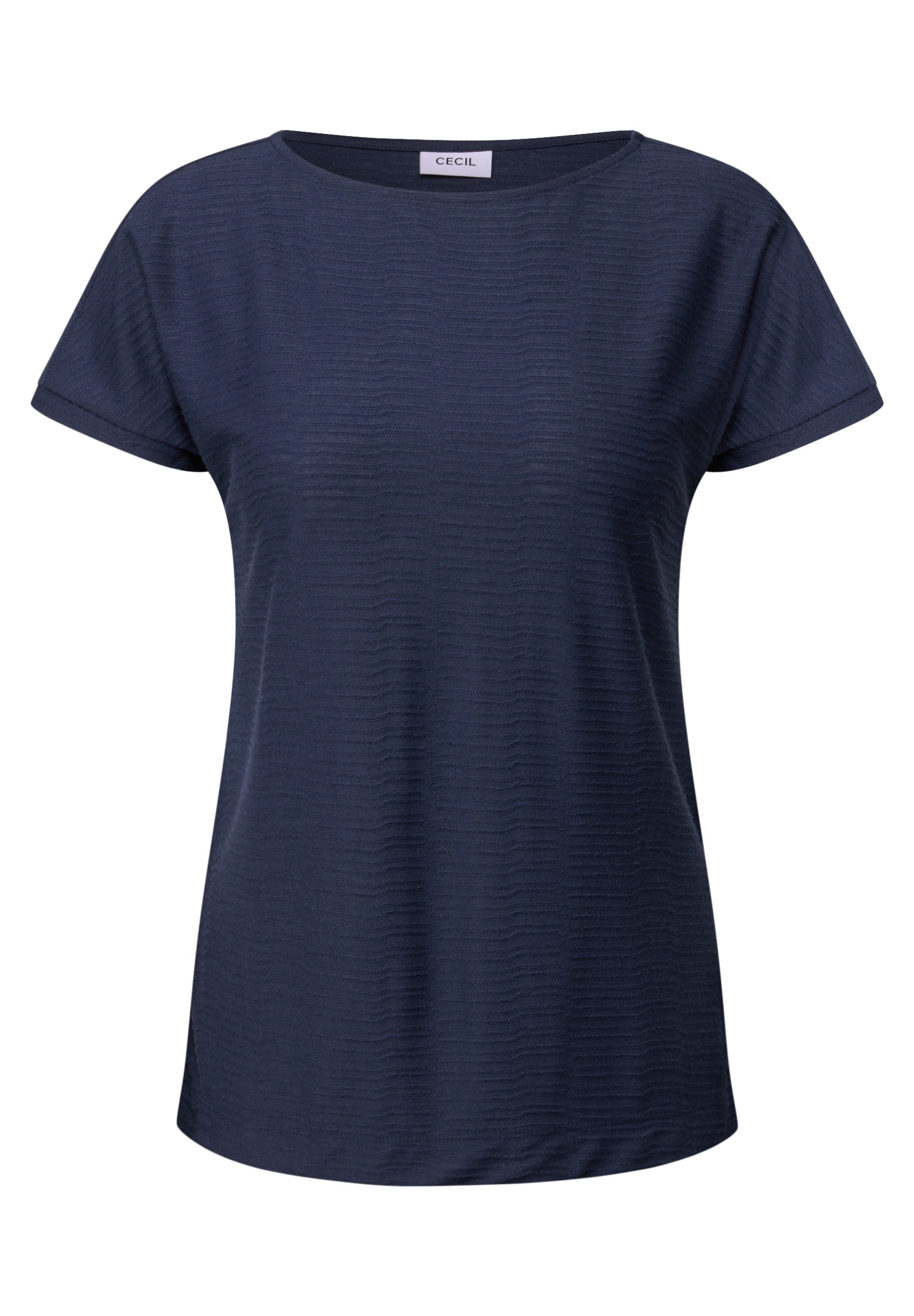 Cecil T-shirt met streepstructuur