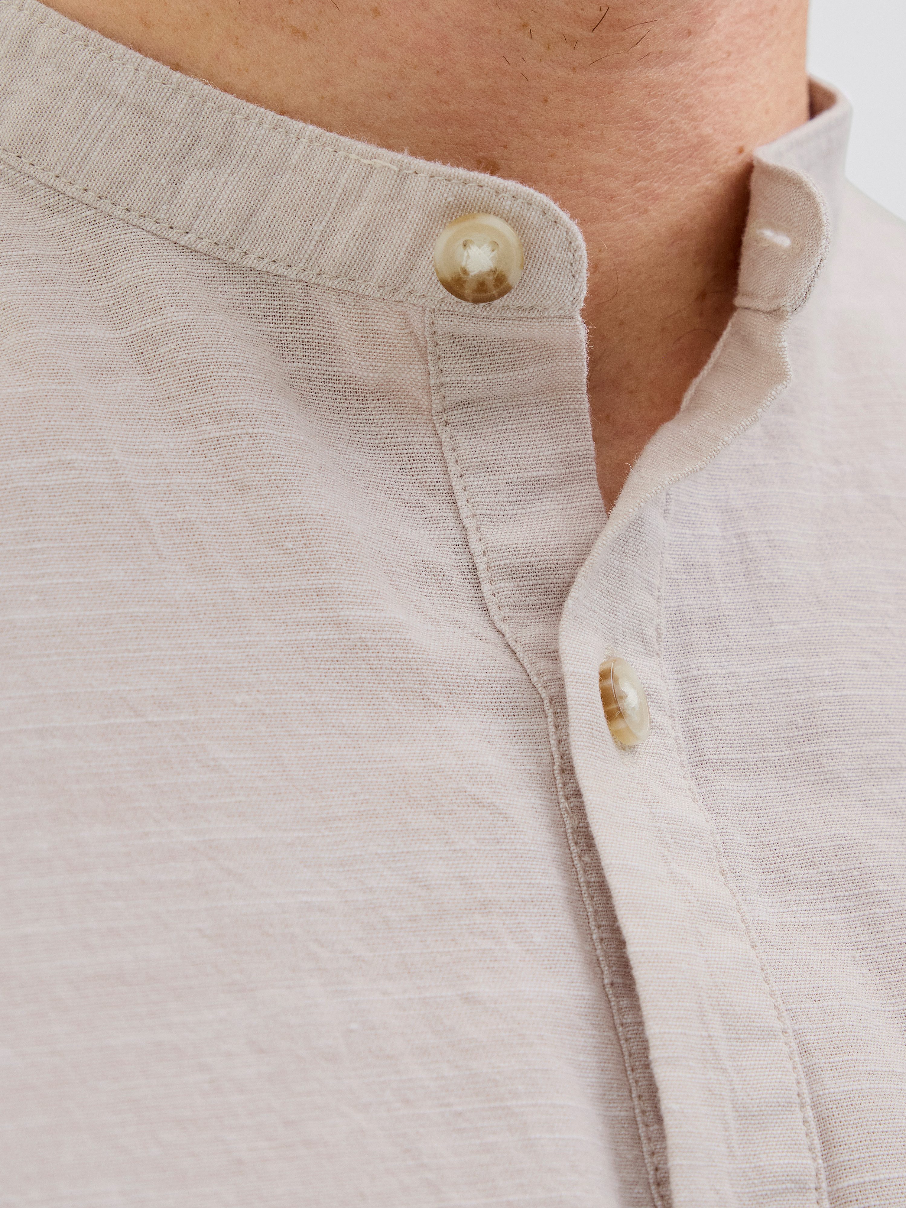 Jack & Jones Overhemd met lange mouwen JJESUMMER HALF PLACKET SHIRT LS SN