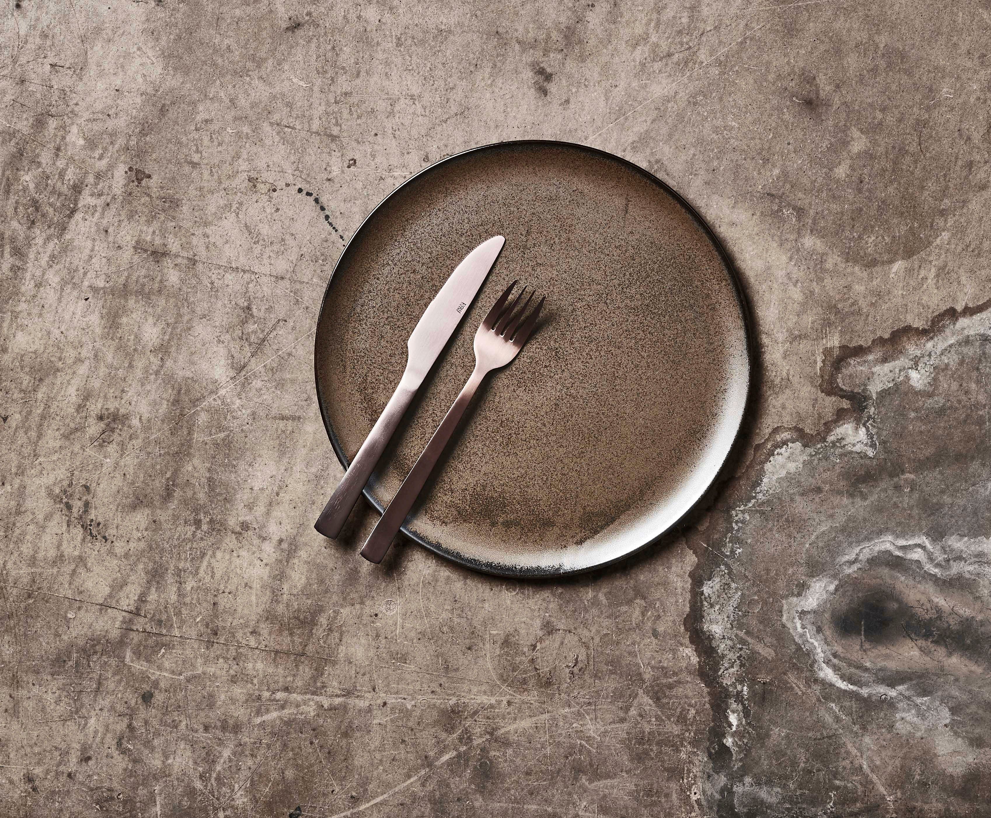 aida RAW Plat bord Raw Aardewerk, Ø 28 cm (set, 6-delig)