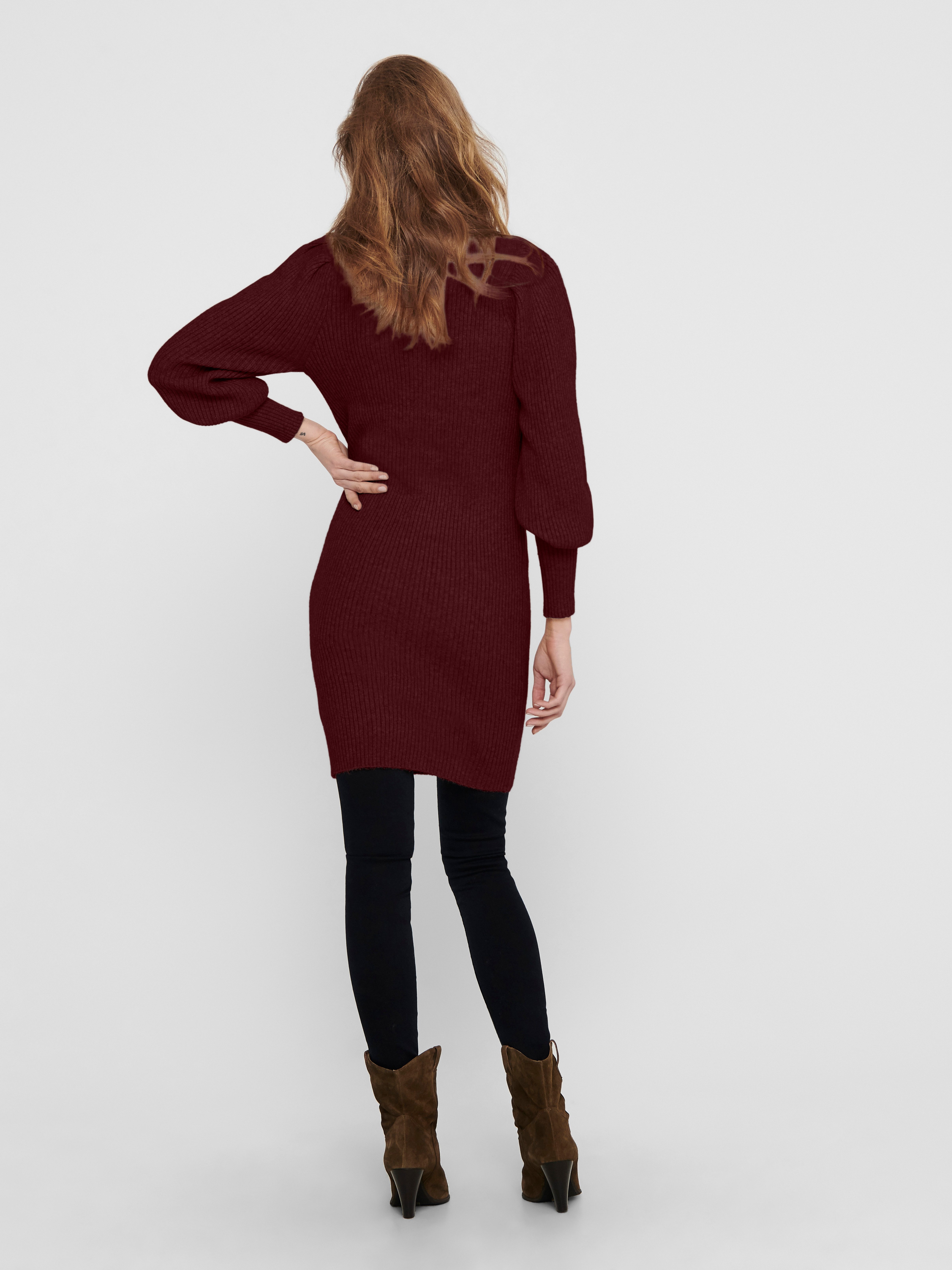 Only Gebreide jurk ONLKATIA L/S DRESS KNT NOOS