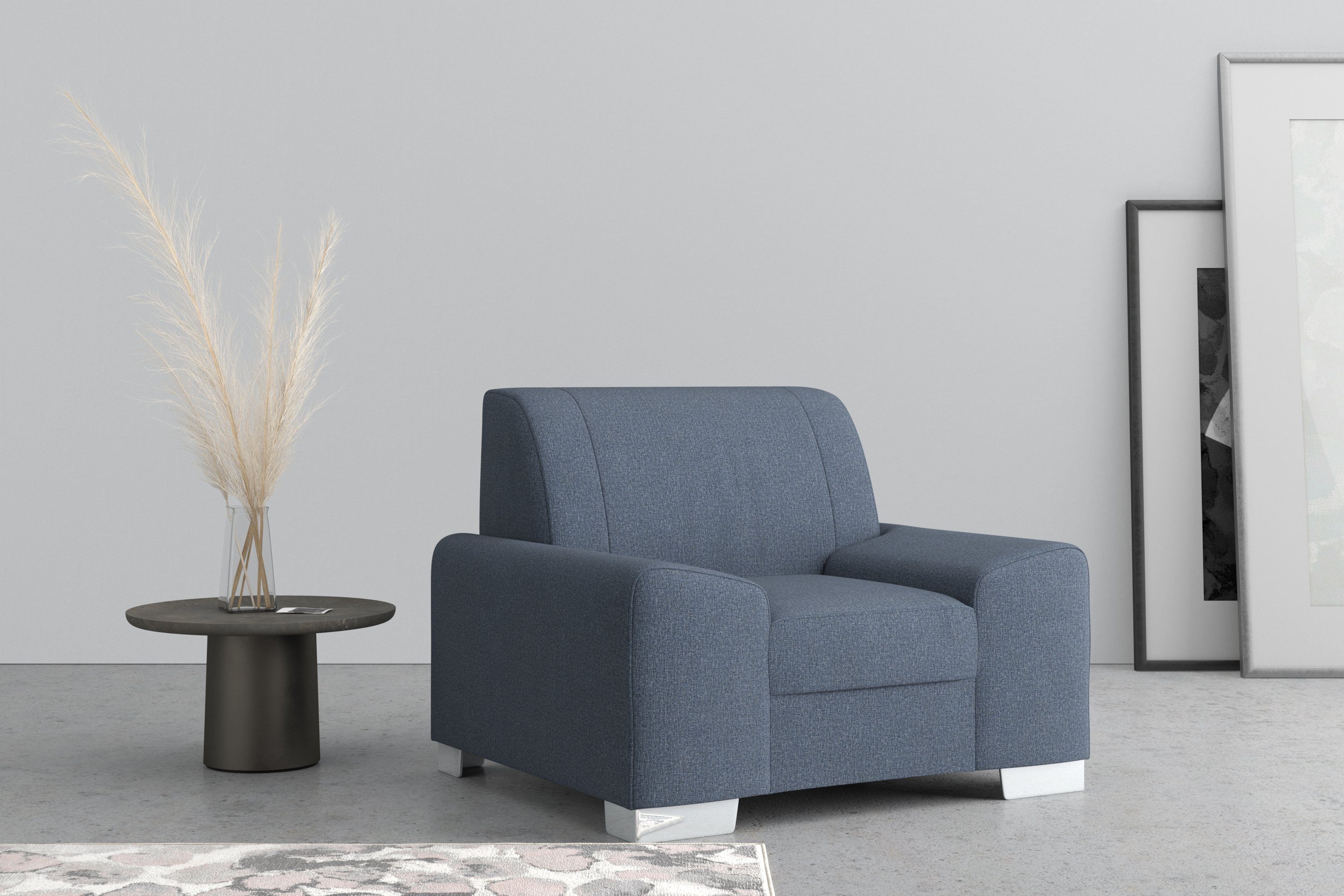 DOMO collection Fauteuil Anzio optioneel met veerkern