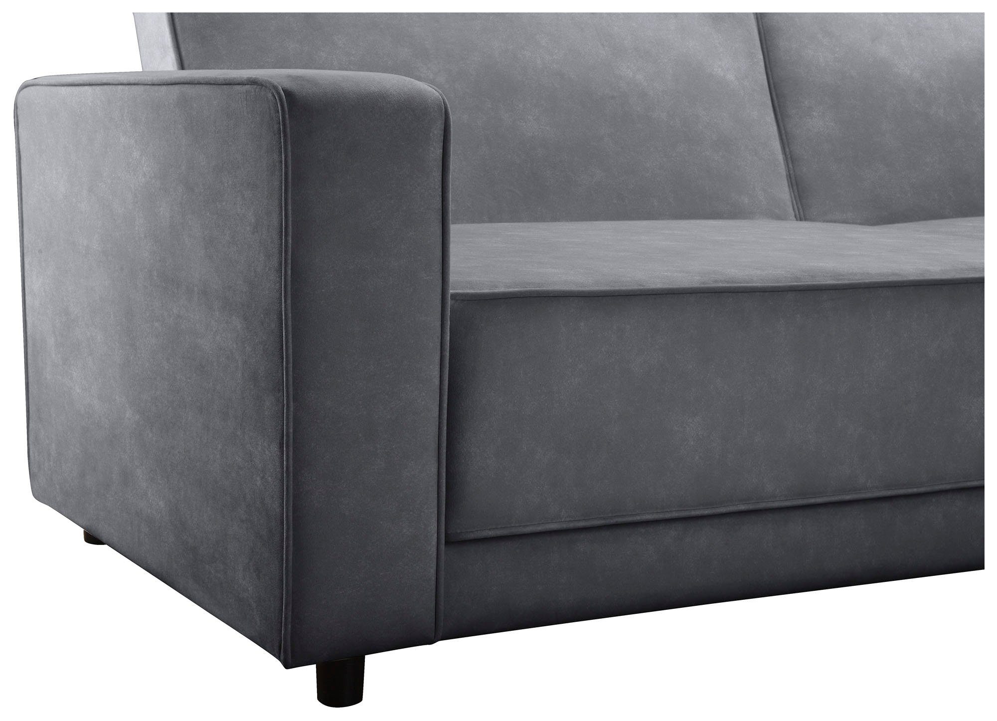 Dorel Home 3-zitsbank Allie slaapbank 225 cm Slaapbank functie (108/190cm), trendy ribfluweel of onderhoudsvriendelijk velours