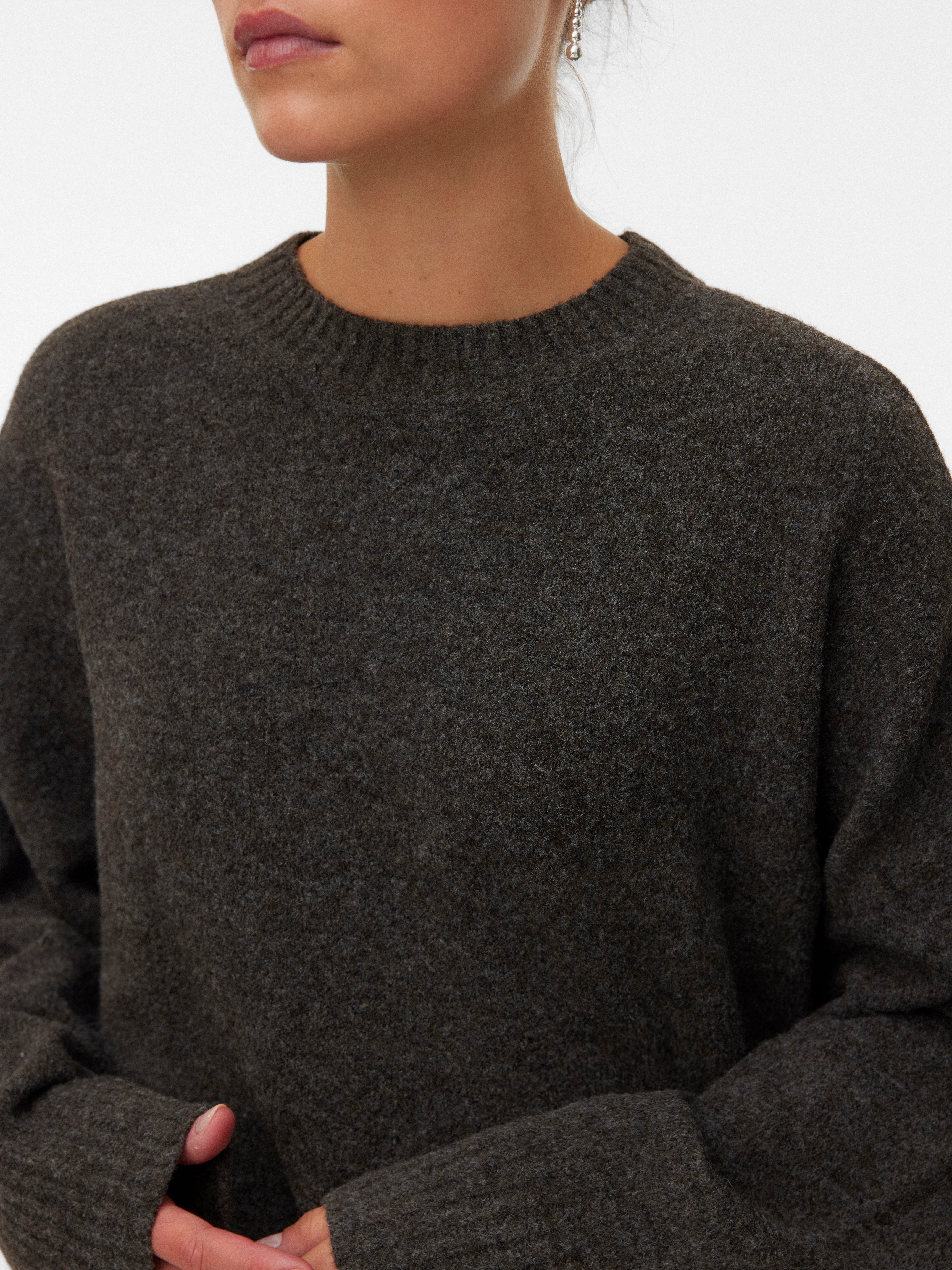 Vero Moda Gebreide trui VMBOOM LS O-NECK PULLOVER GA NOOS