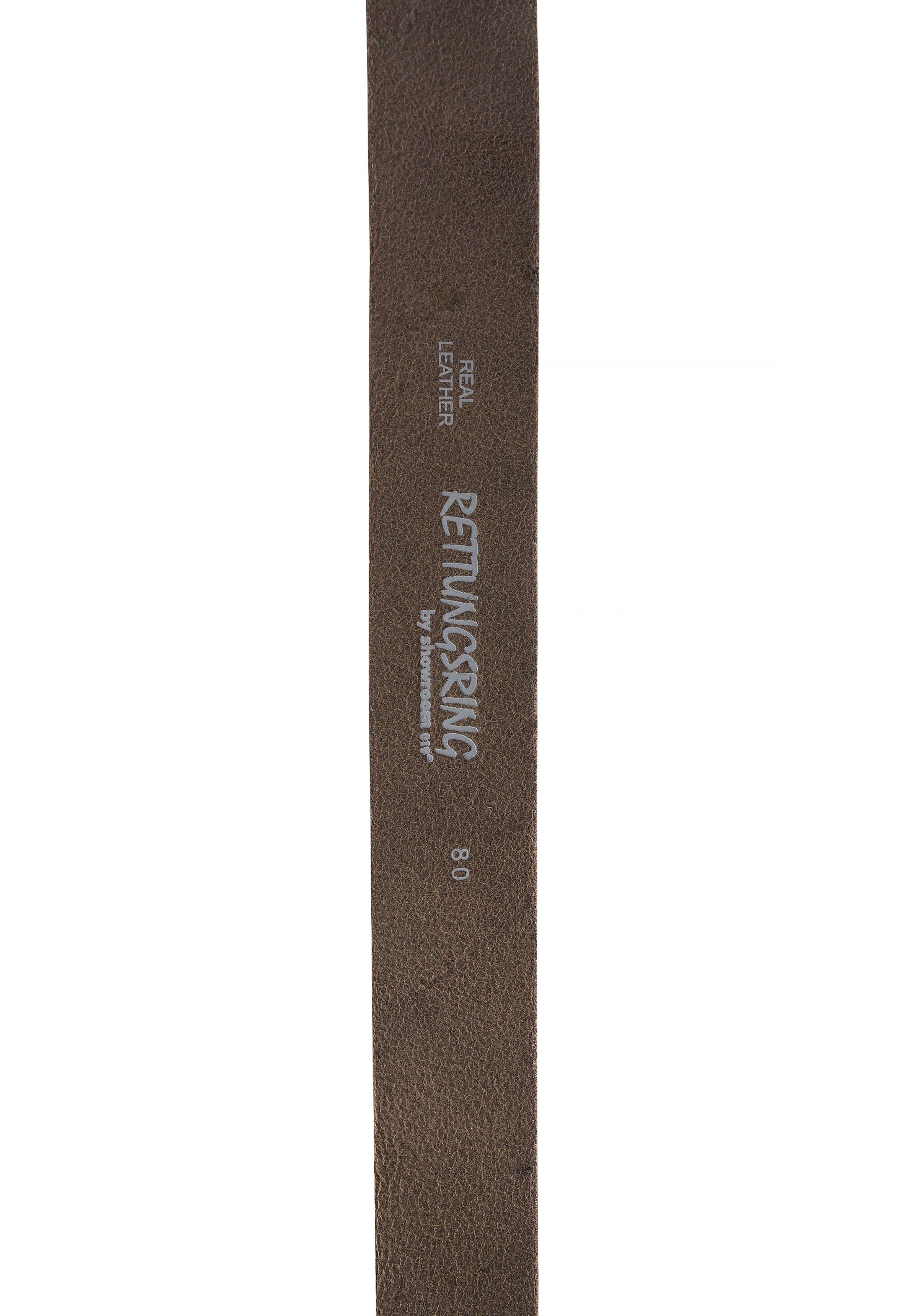 RETTUNGSRING by showroom 019° Leren riem met verwisselbare sluiting "steen"