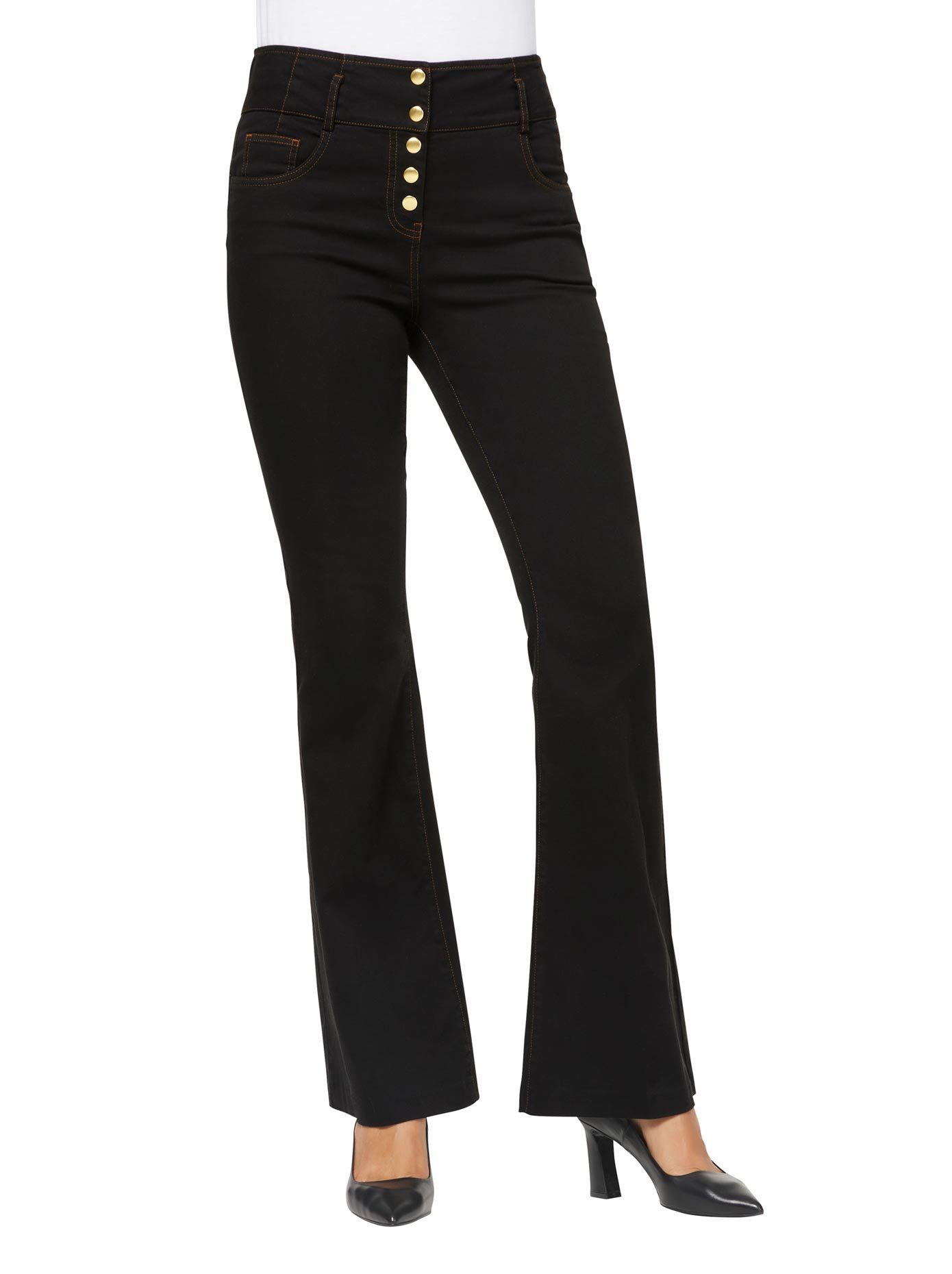 heine Prettige jeans dames skinny jeans maat 21 zwart