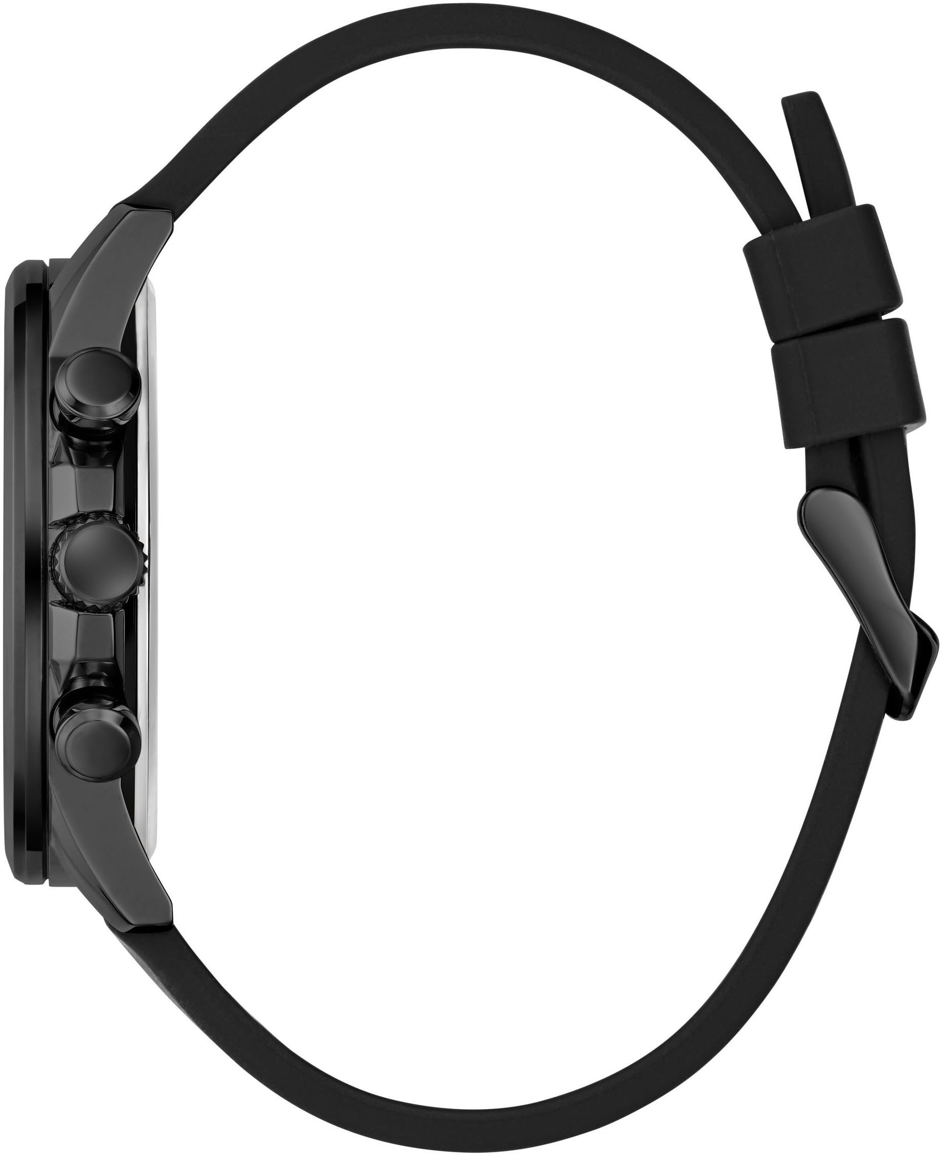 Guess Multifunctioneel horloge Walker Quartz horloge, polshorloge, herenhorloge, datum, weekdag, siliconen band