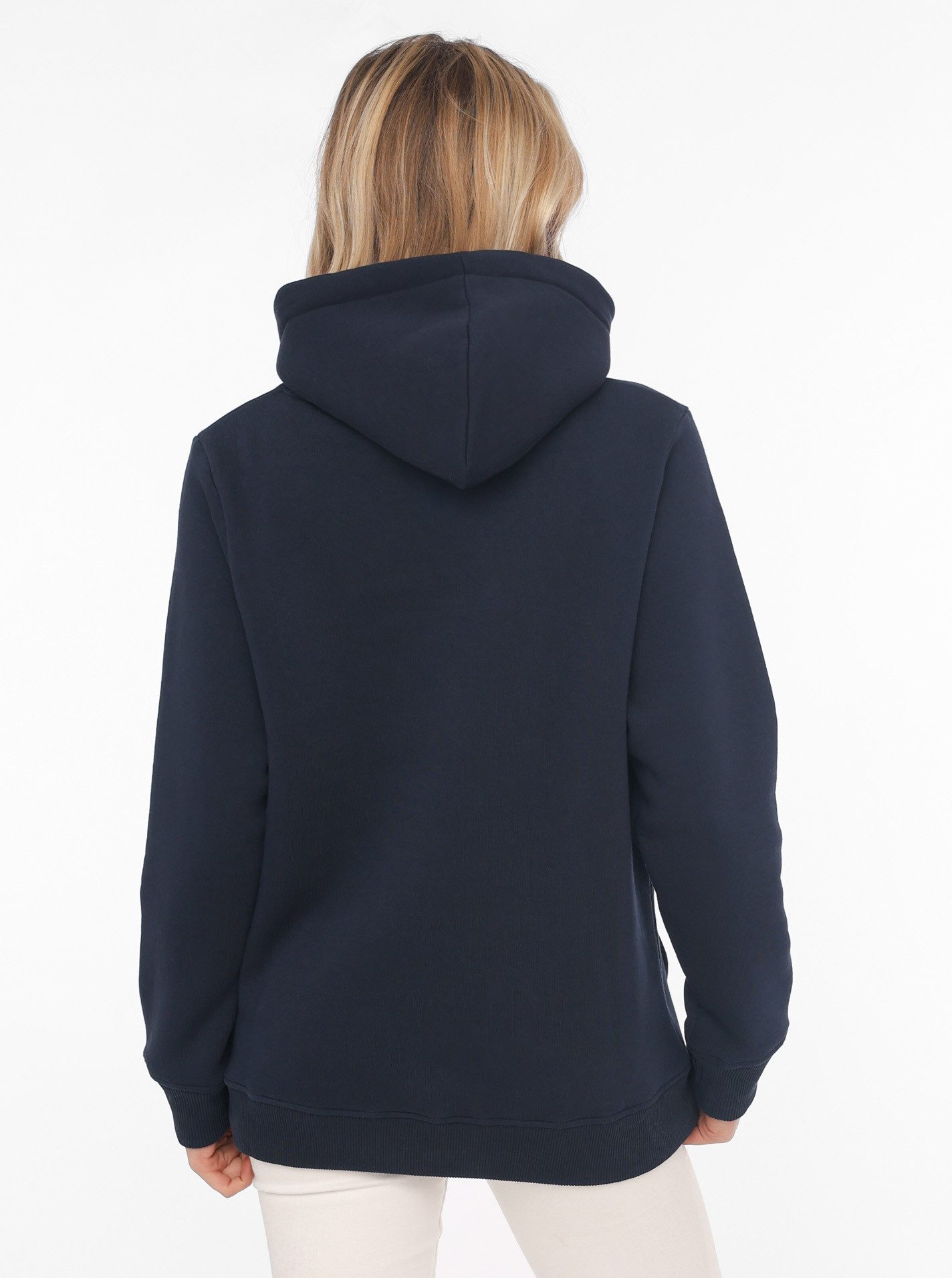 Zwillingsherz Hoodie met neonkleurige borduursels en paillettenanker