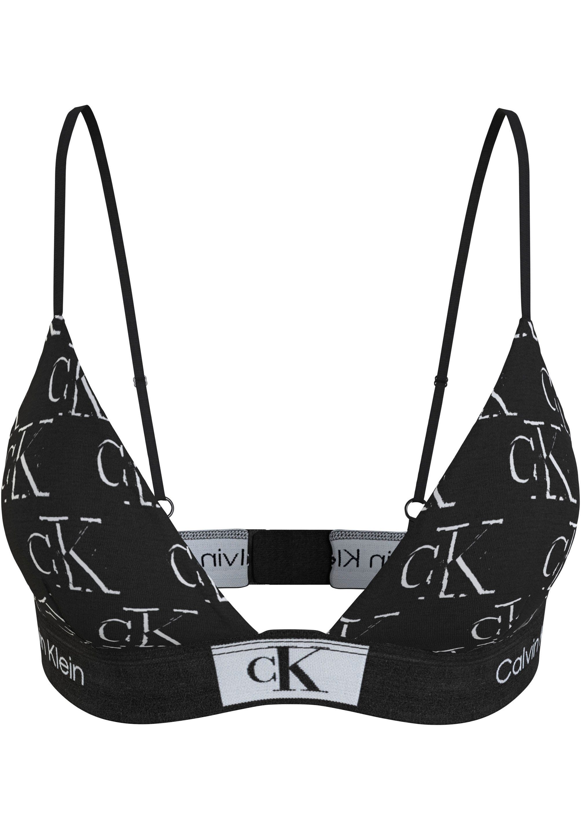Calvin Klein Bralette-bh UNLINED TRIANGLE met klassieke tailleband met ck logo