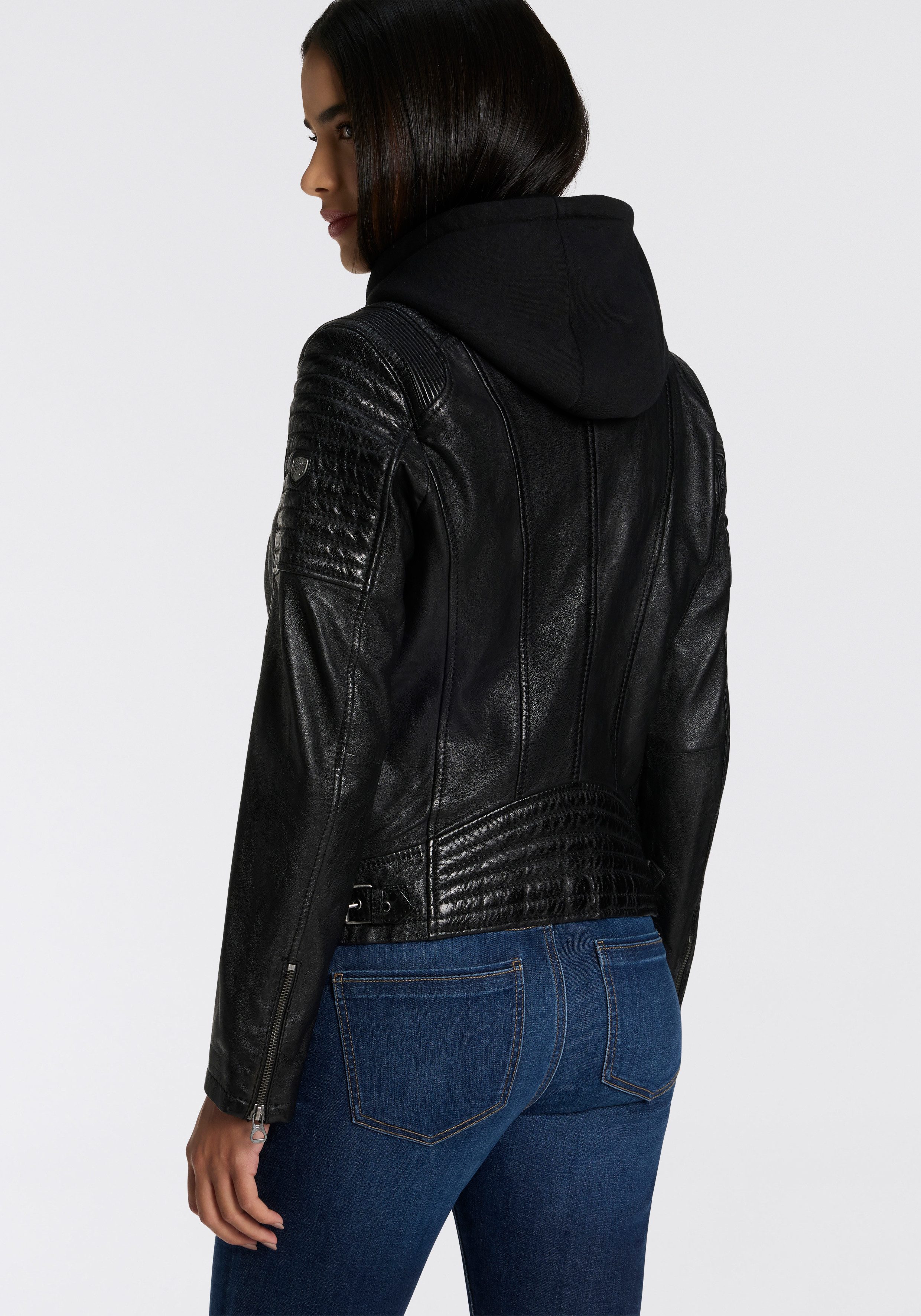 Mauritius Bikerjack Samina 2-in-1-jas - met een uitneembaar capuchonsweatshirt