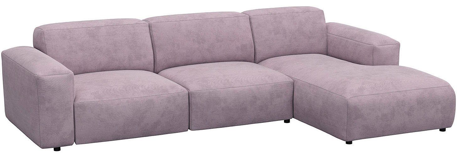 FLEXLUX Hoekbank Lucera comfortabel en comfortabel door hoogwaardige zitconstructie, L-vorm