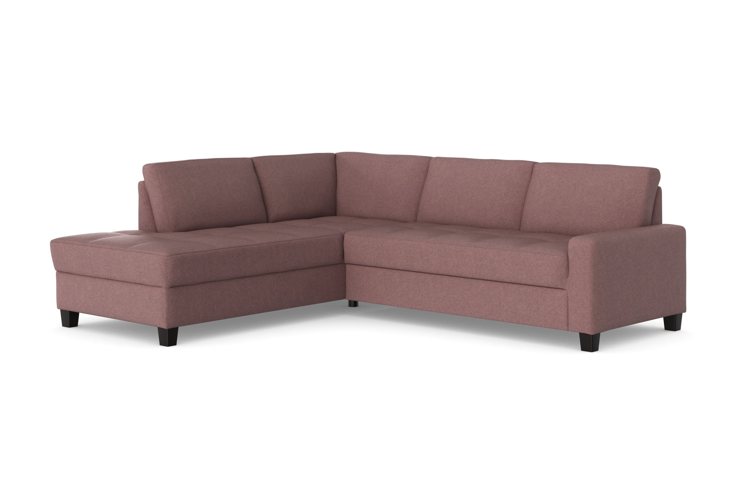 DOMO collection Hoekbank Florentina tijdloos en elegant, zitnaden als designelement, L-vorm