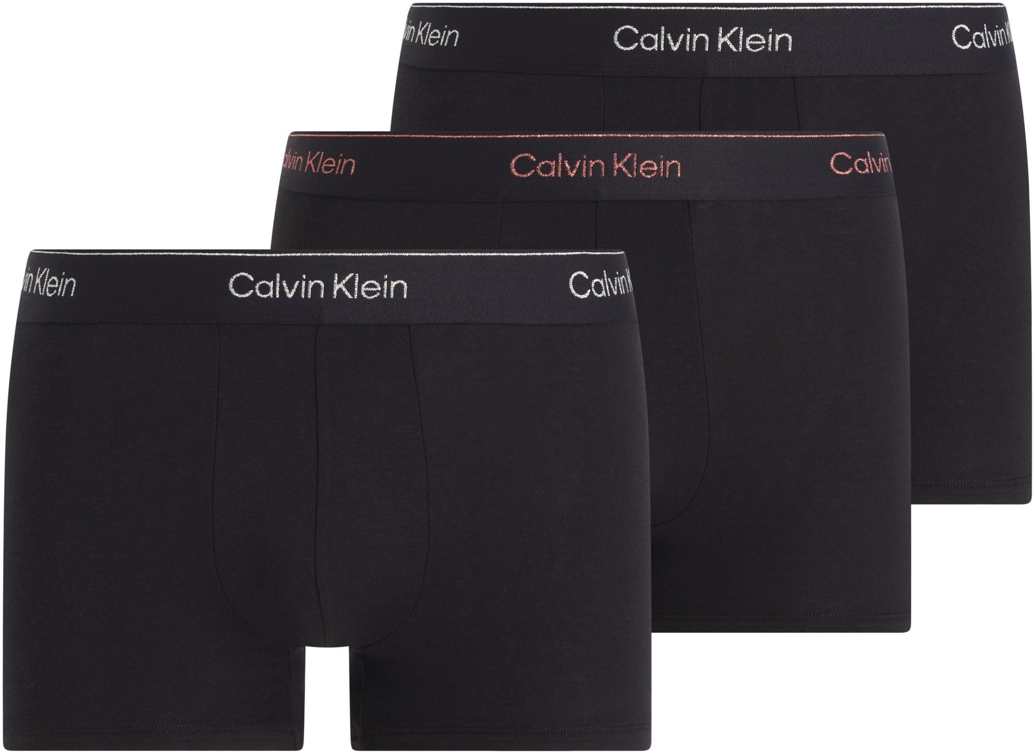 Calvin Klein Trunk LOW RISE TRUNK 3PK met logo-elastische tailleband (3 stuks) (3 stuks)