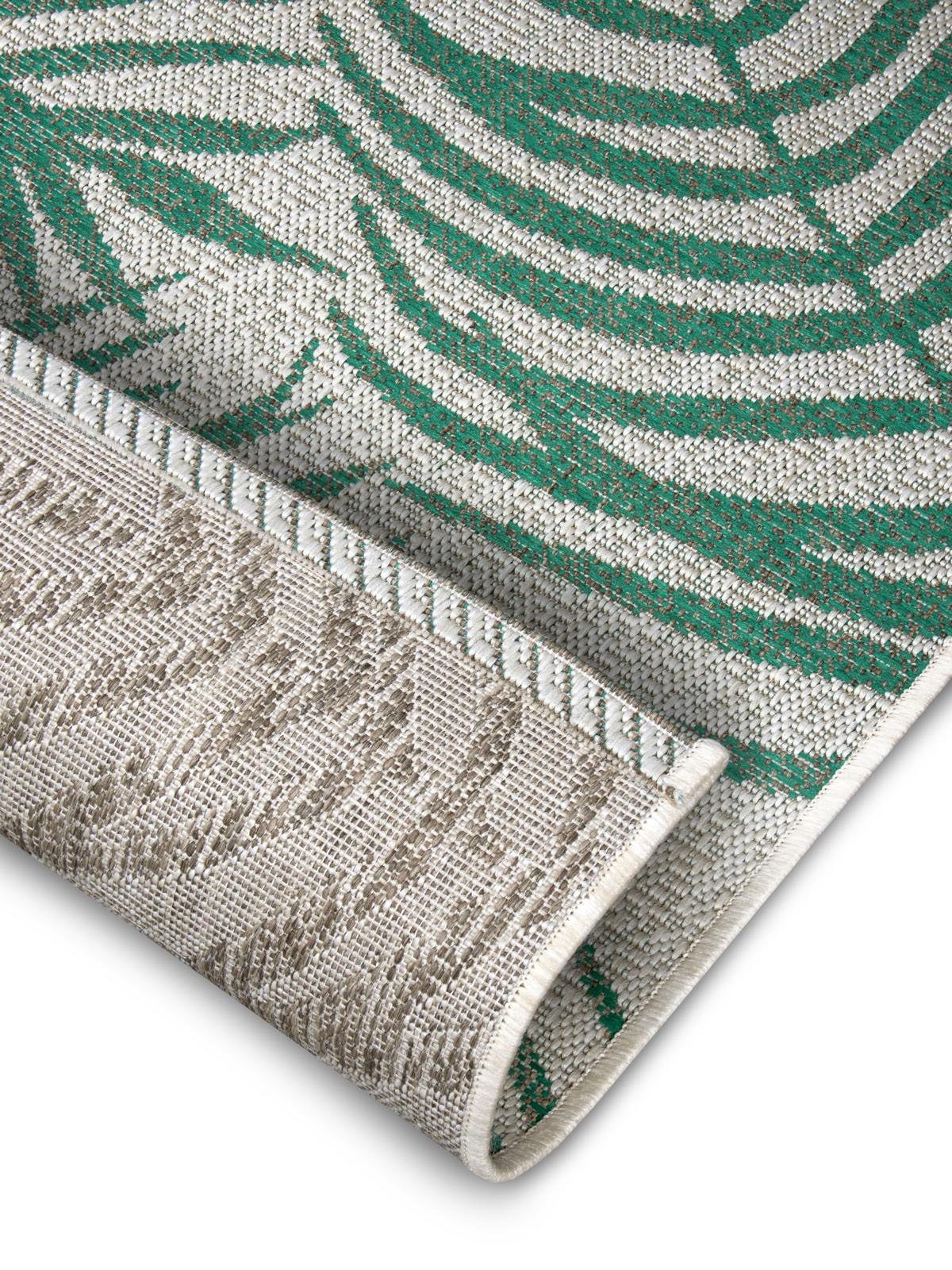 NORTHRUGS Vloerkleed Palmera Platweefsel gebloemd design, afgehecht, robuust, gemakkelijk in onderhoud