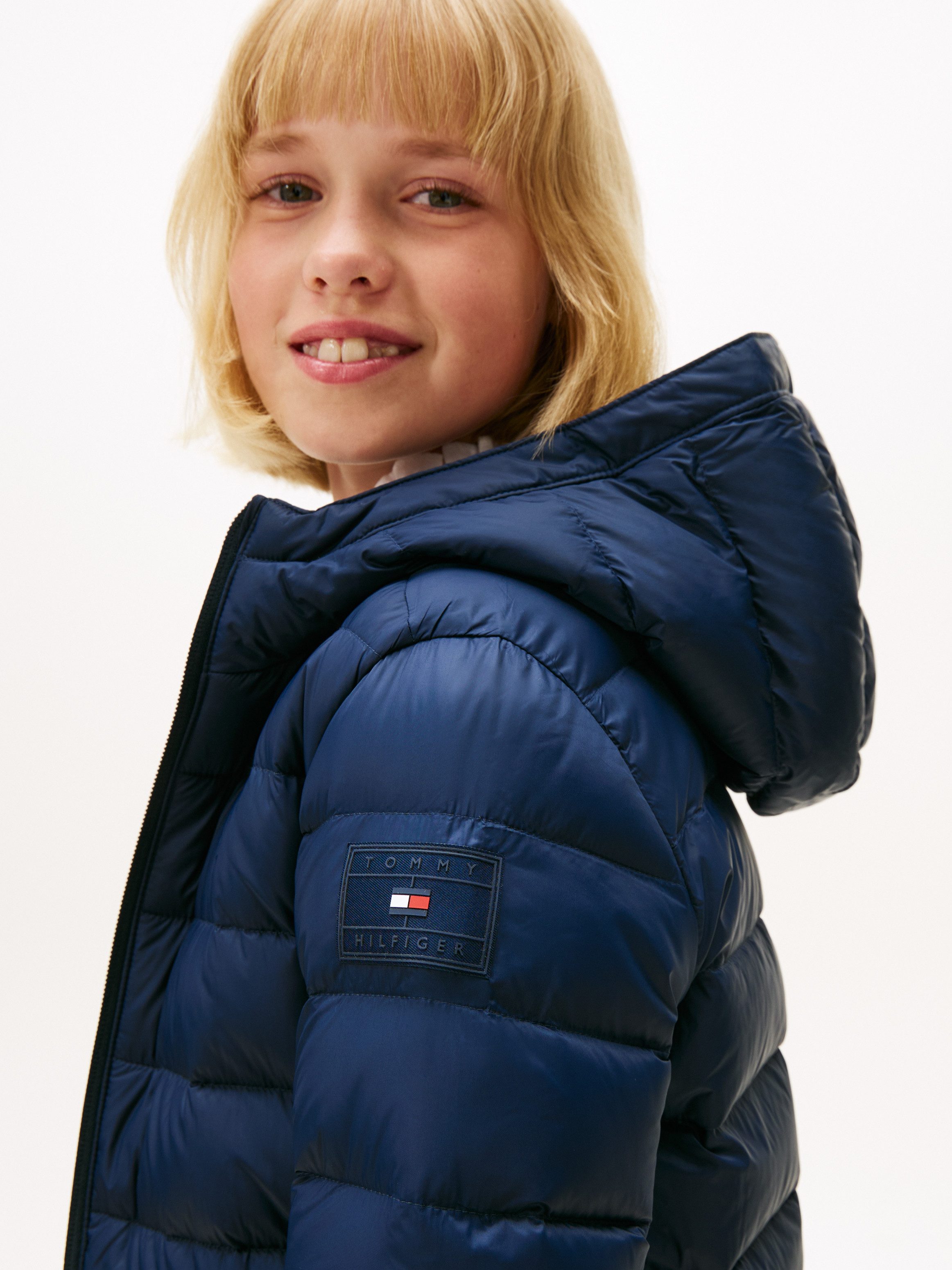 Tommy Hilfiger Gewatteerde jas U LIGHT DOWN HOODED JACKET