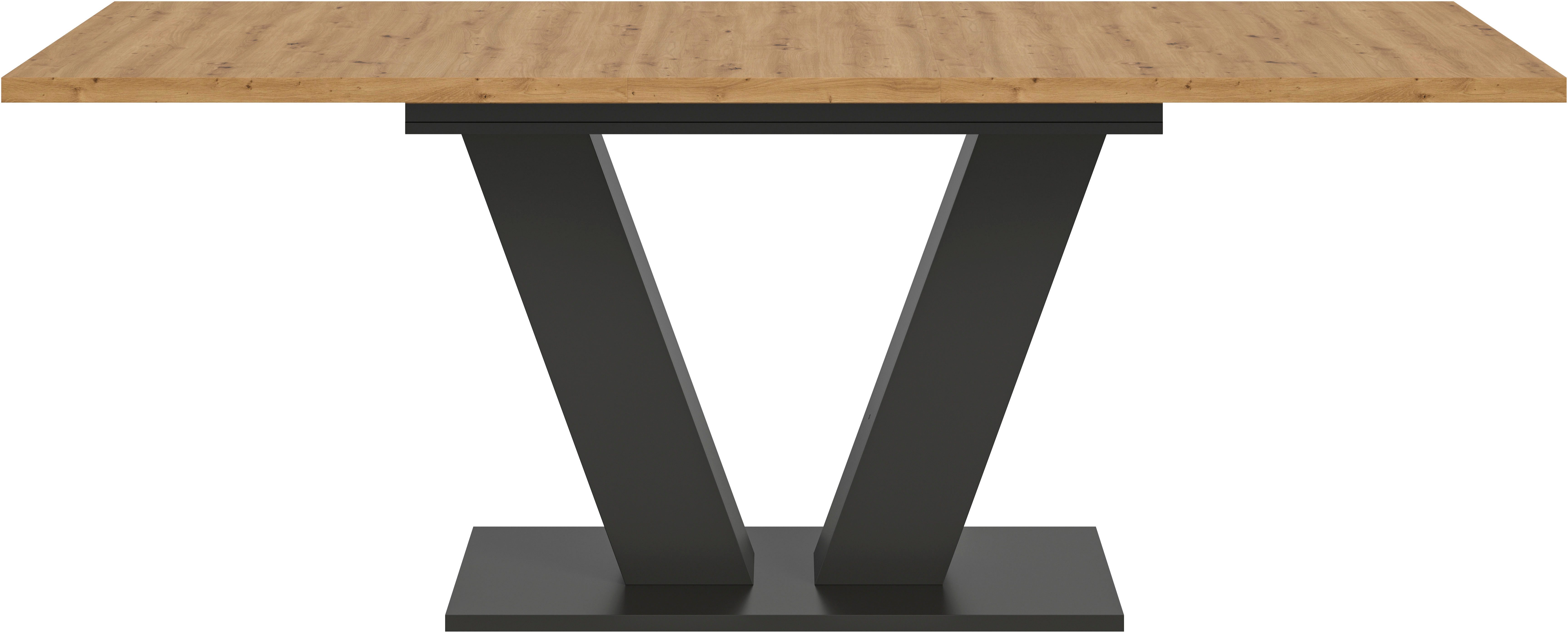 INOSIGN Eettafel Motus, uitschuifbaar 150 - 190 cm, inclusief 40 cm inlegplaat