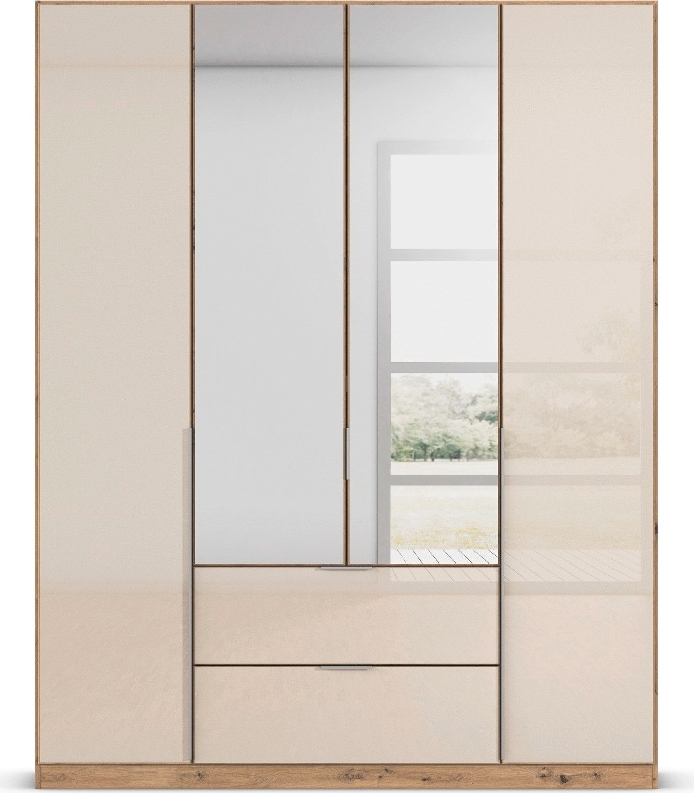 rauch Draaideurkast Kledingkasten kast garderobe AGORDO met glazen front