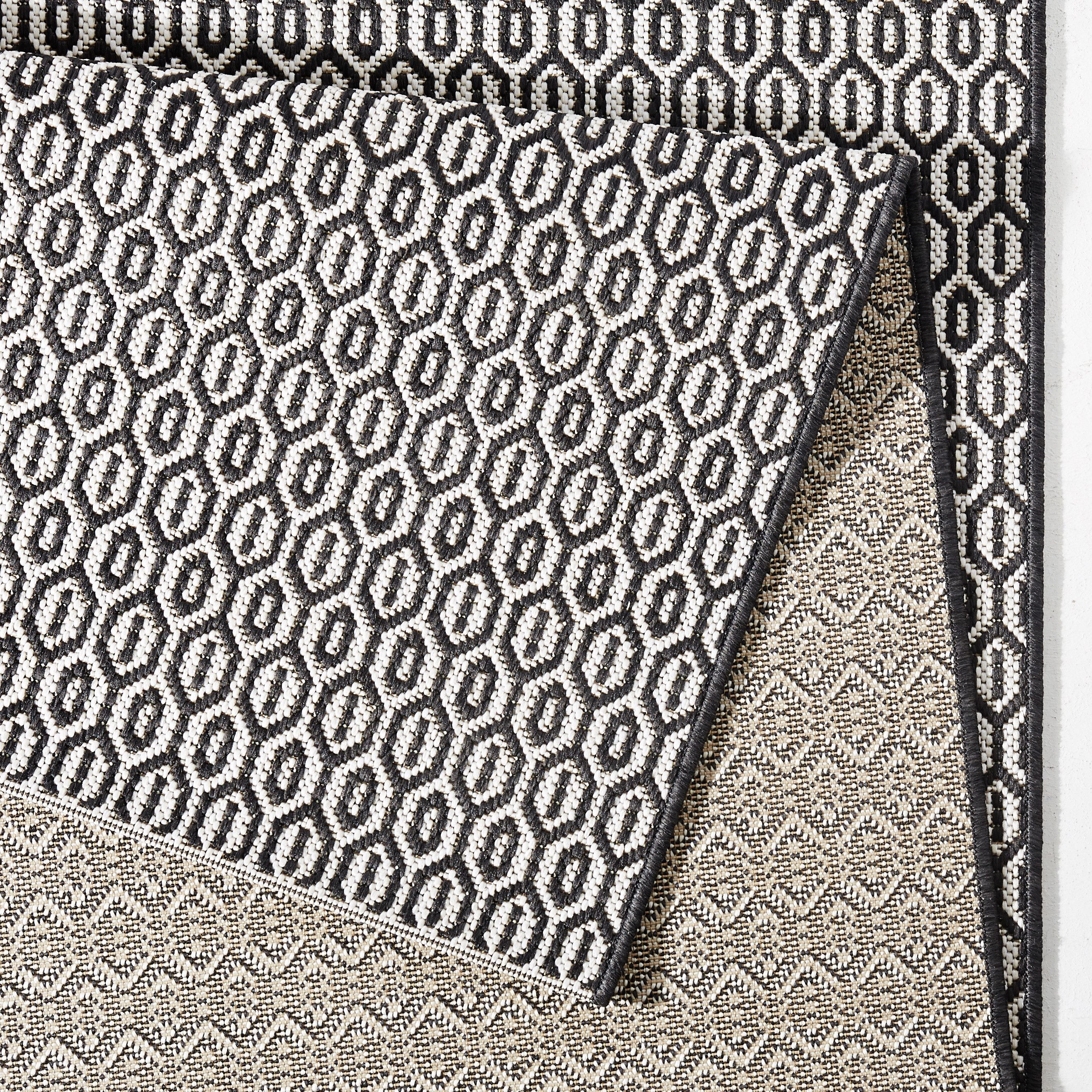 NORTHRUGS Vloerkleed Coin Binnen- en buitengebruik, weerbestendig, balkon, sisal-look, woonkamer, loper
