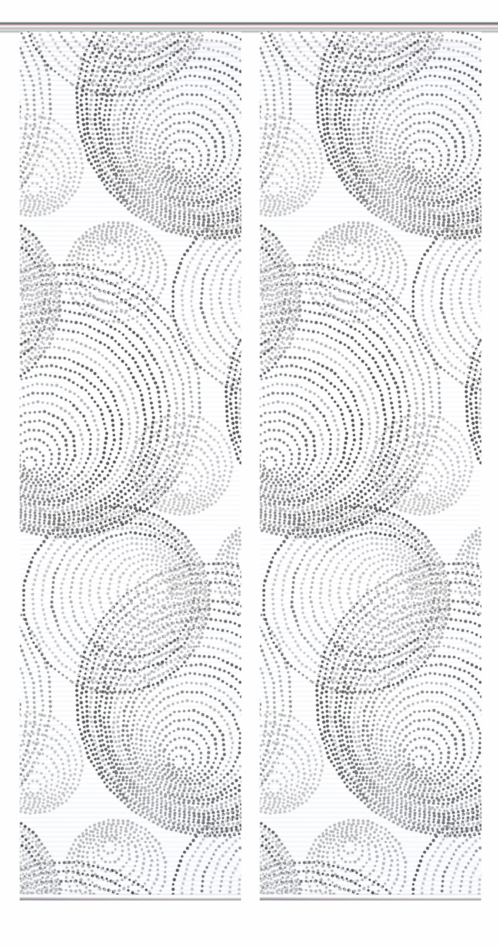 HOME in green Paneelgordijn Spiro SET DIGITALE PRINT, BAMBOELOOK GERECYCLED (2 stuks)