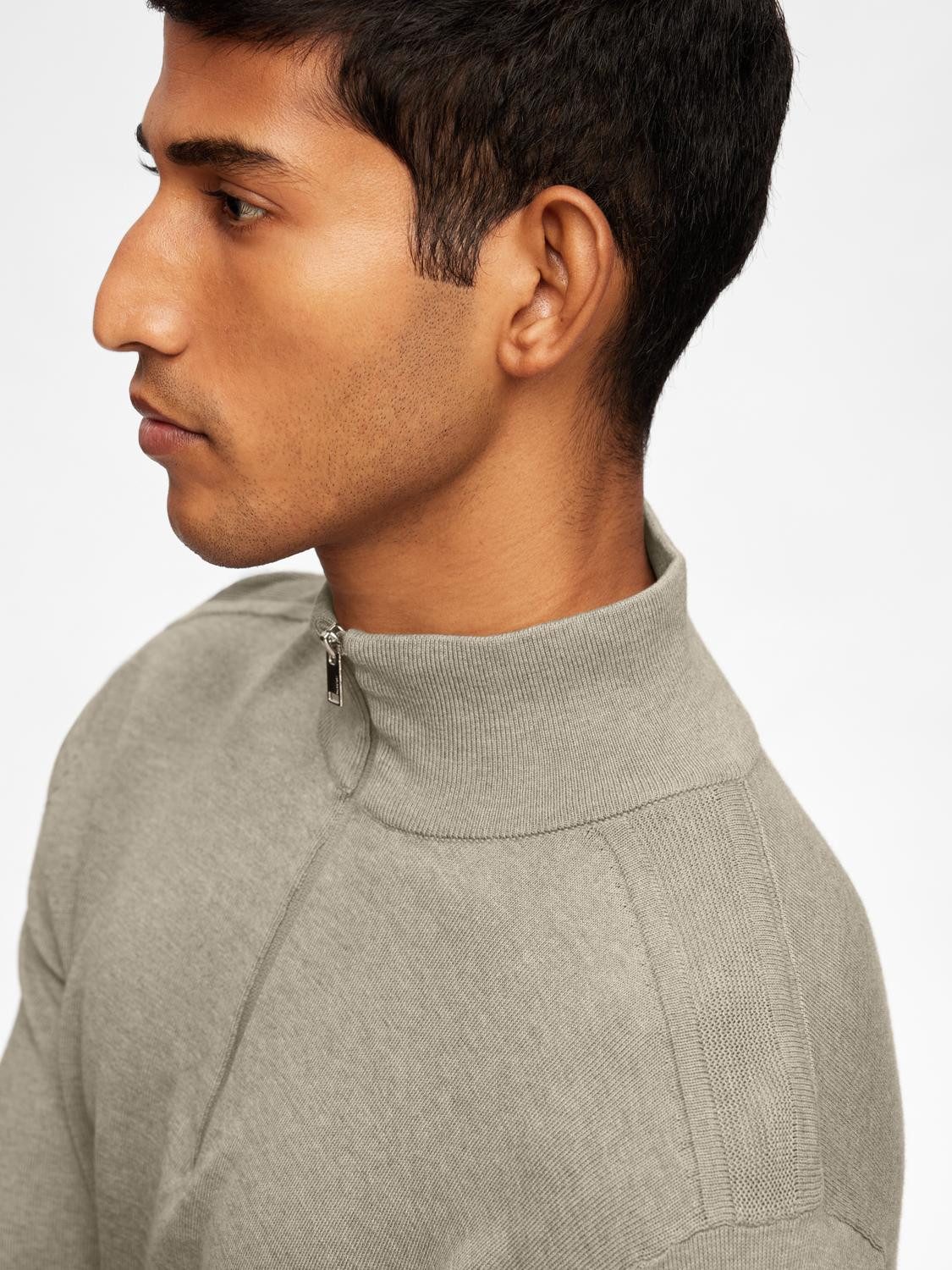 SELECTED HOMME Schipperstrui SLHBERG HALF ZIP CARDIGAN NOOS
