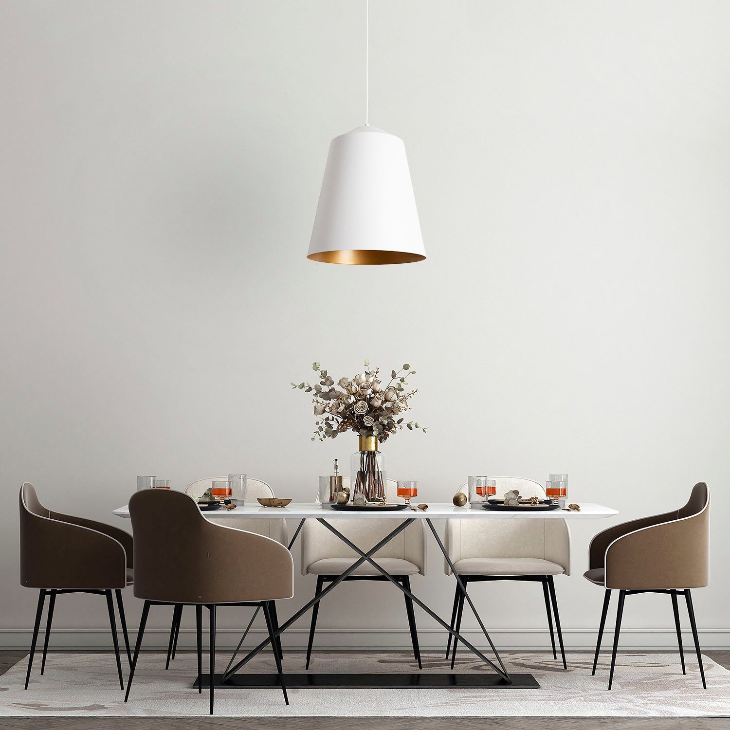 Paco Home Plafondlamp Jackson Woonkamer werkkamer poedercoating industrieel ontwerp E27