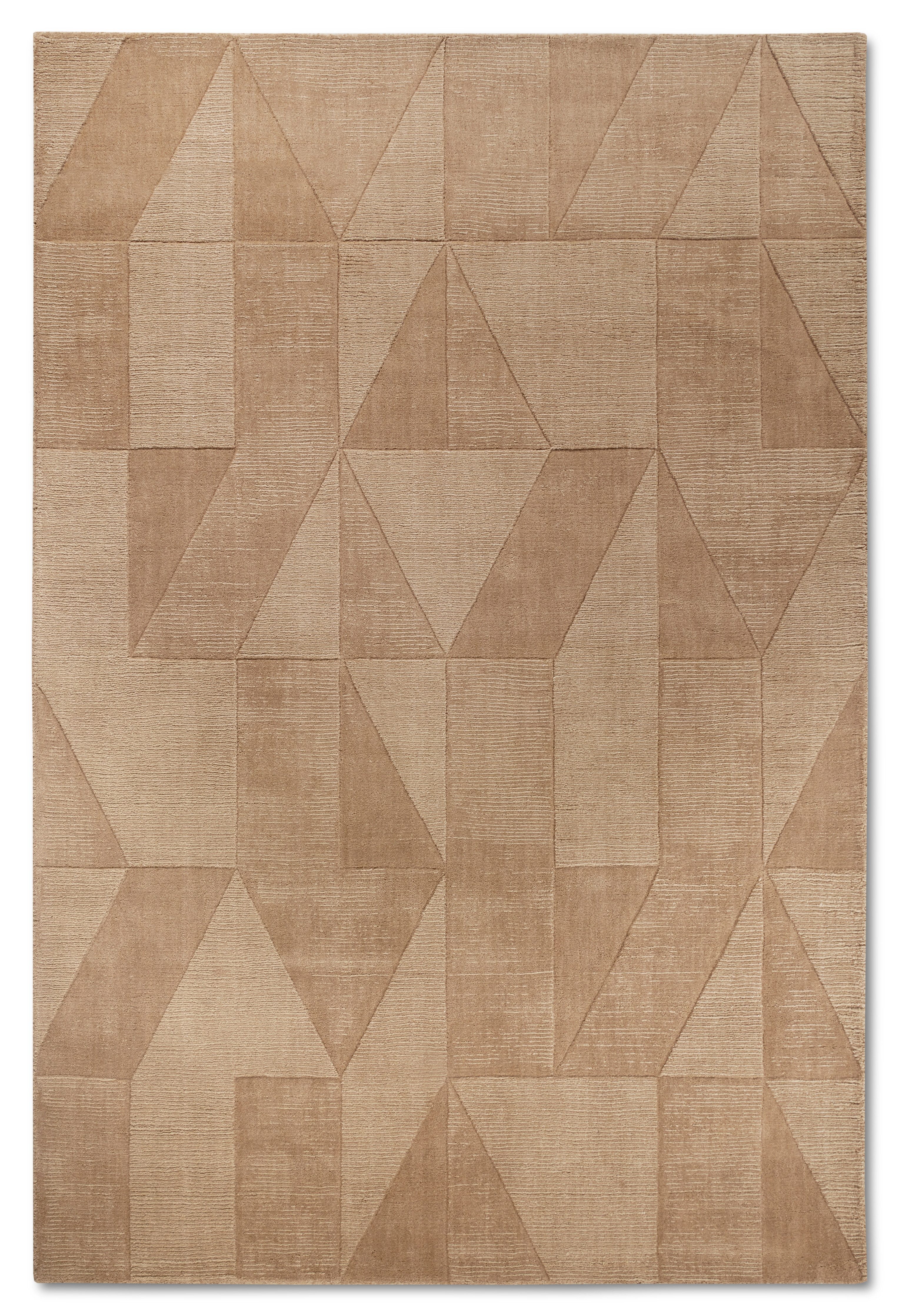 Villeroy & Boch Wollen kleed Ursule Loper, handgeweven, wol, natuur, woonkamer, geometrie, boho
