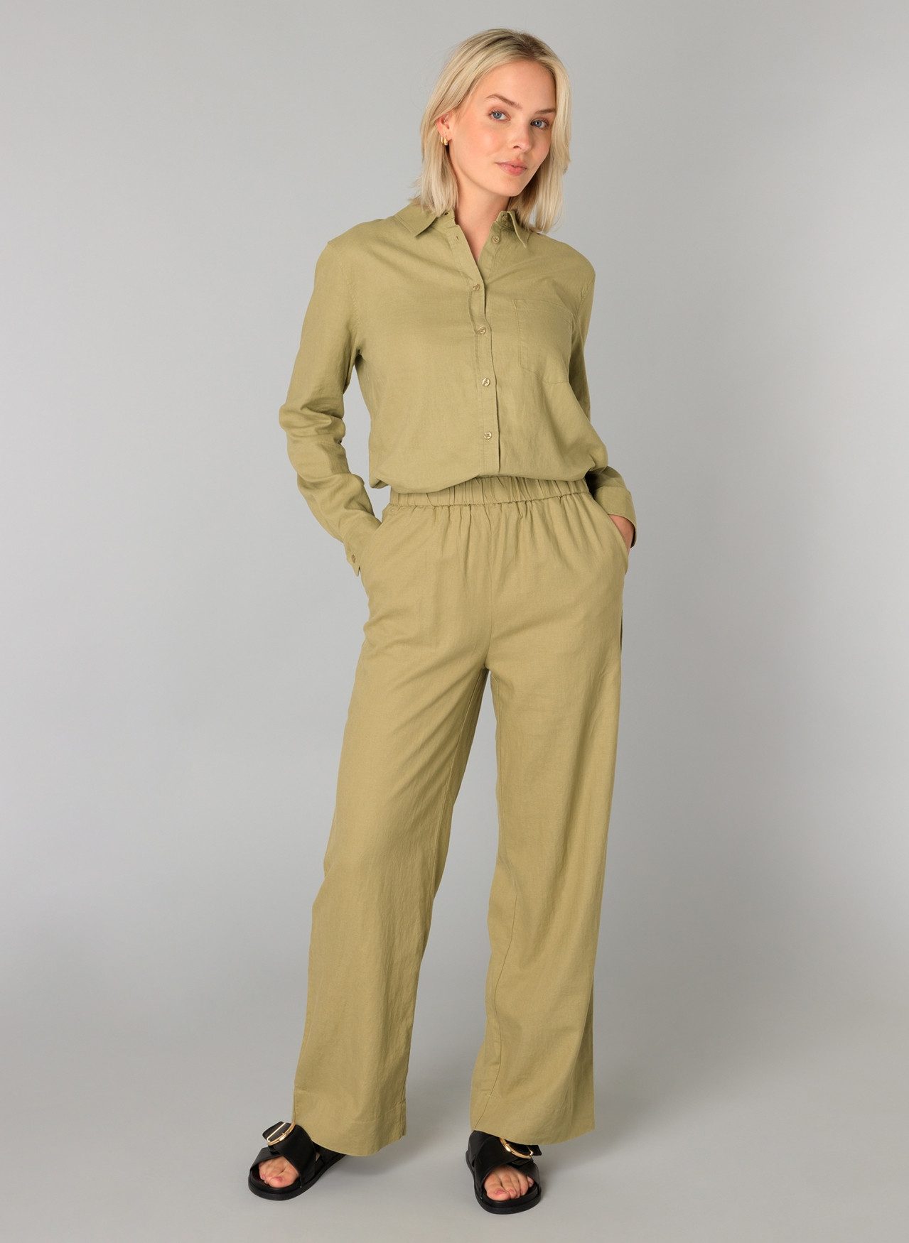 Base Level Linnen broek YUL