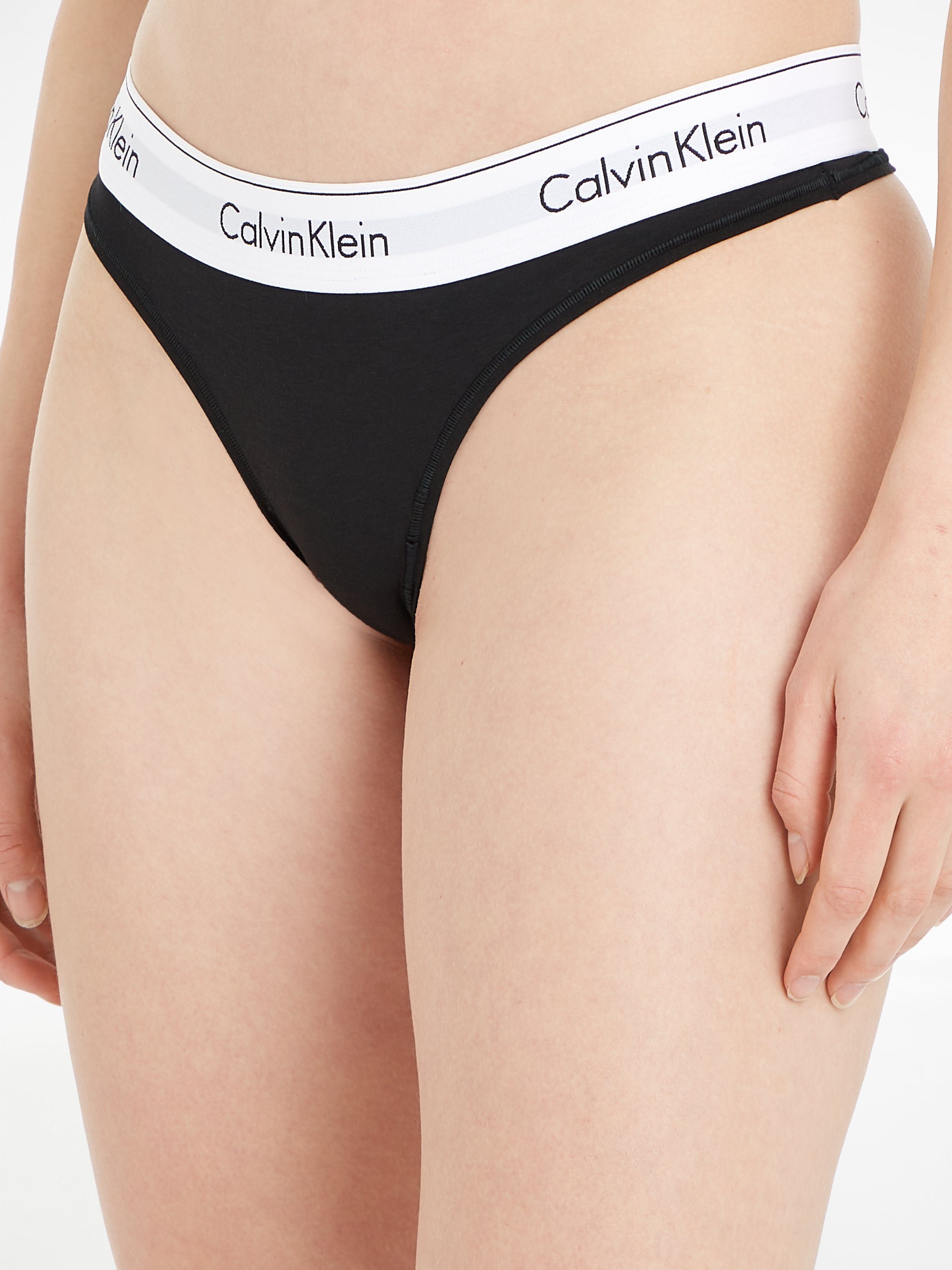Calvin Klein String Modern Cotton met brede boord