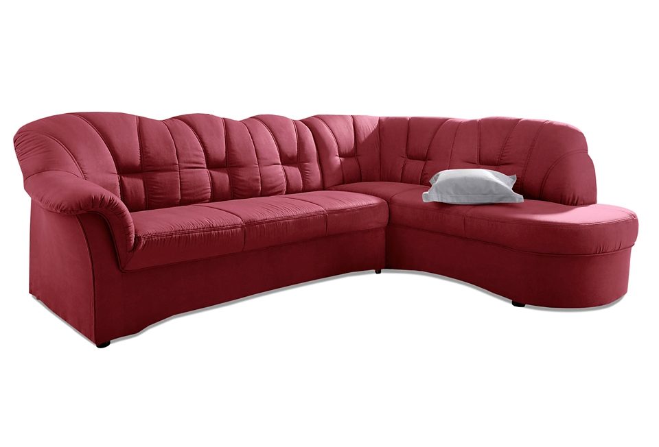 DOMO collection Hoekbank Papenburg, tijdloze rugsteppingen, elegante armleuning, L-vorm