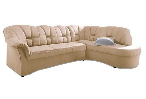 DOMO collection Hoekbank Papenburg, tijdloze rugsteppingen, elegante armleuning, L-vorm