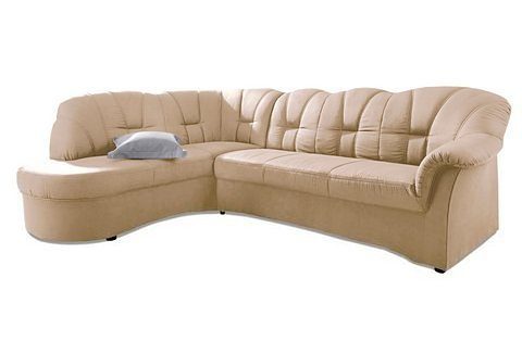 DOMO collection Hoekbank Papenburg, tijdloze rugsteppingen, elegante armleuning, L-vorm