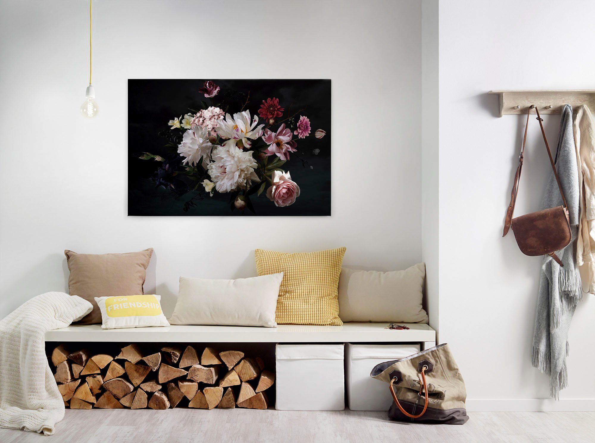 A.S. Création Artprint op linnen Blunch Of Flowers