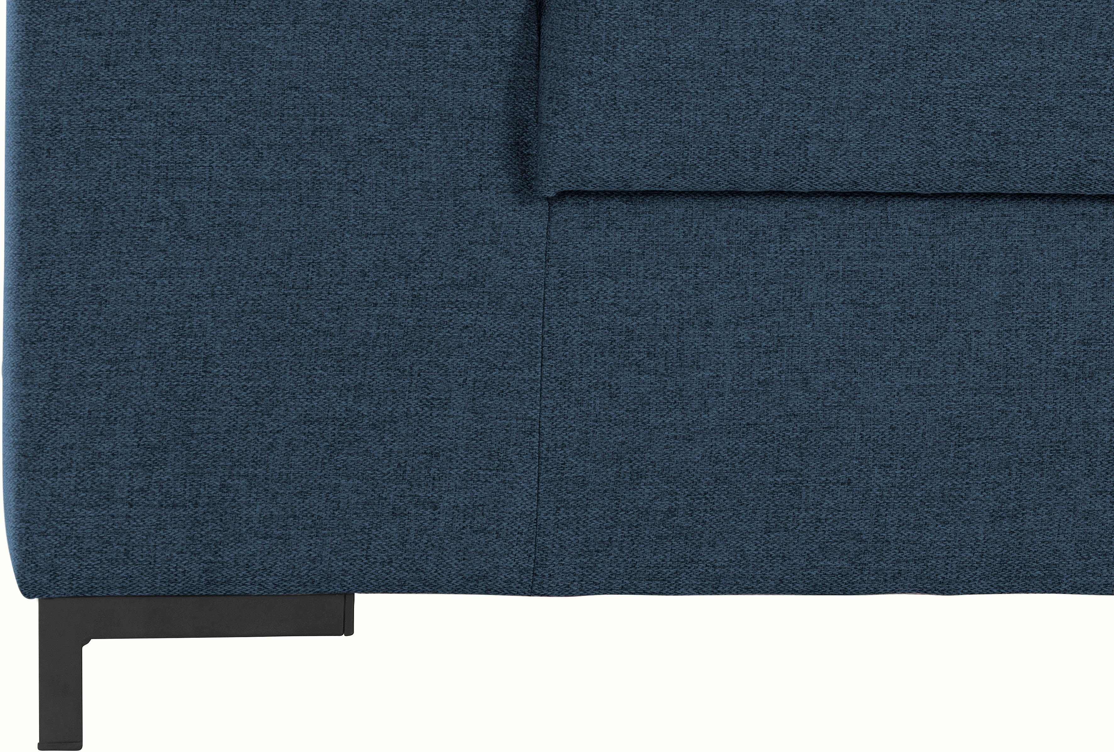 DOMO collection 2-zitsbank Ledas kubisch en comfortabel, platte armleuningen, elegante voet,