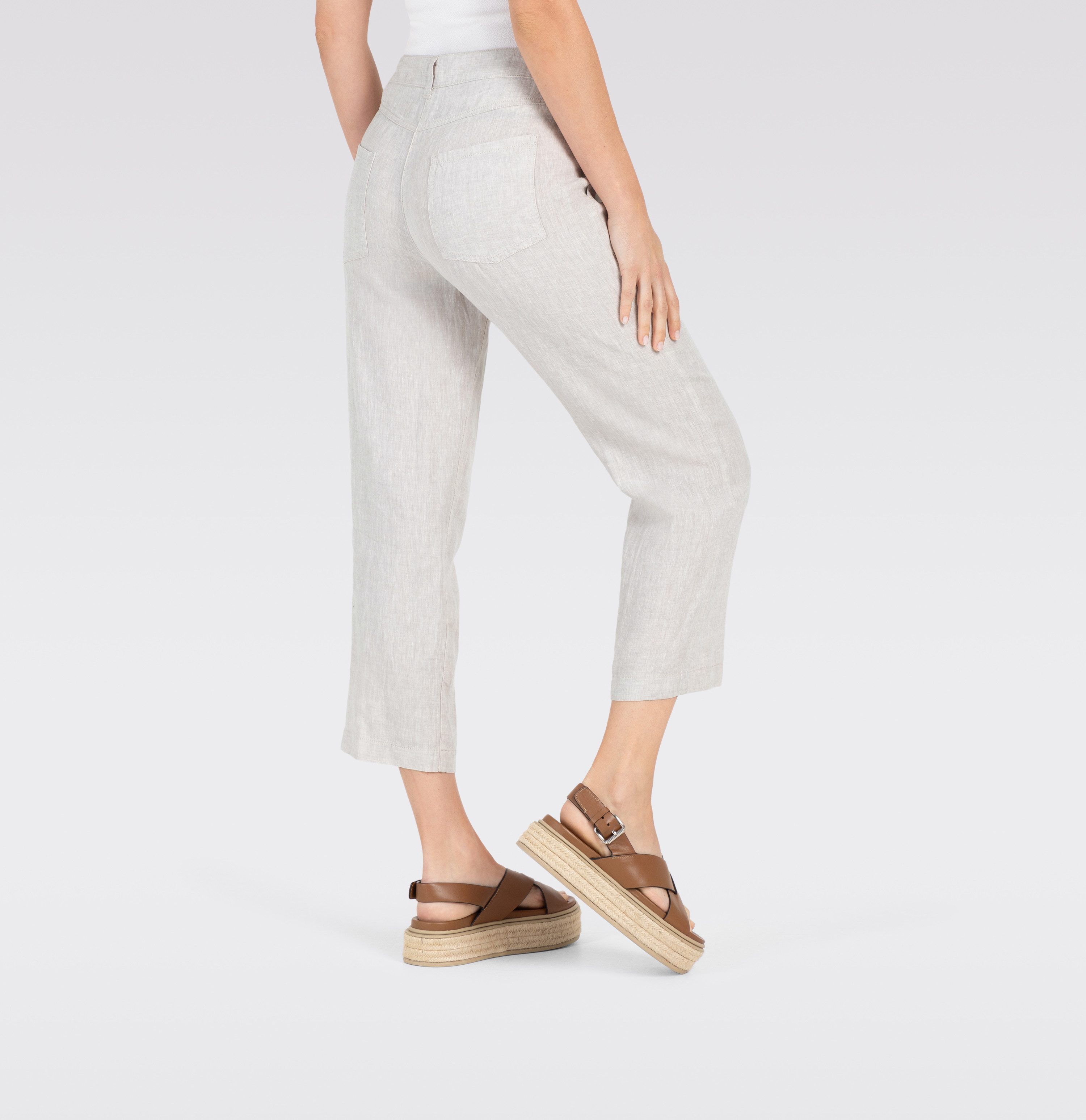 MAC Linnen broek NORA cropped temperatuurregulerend en aangenaam op de huid