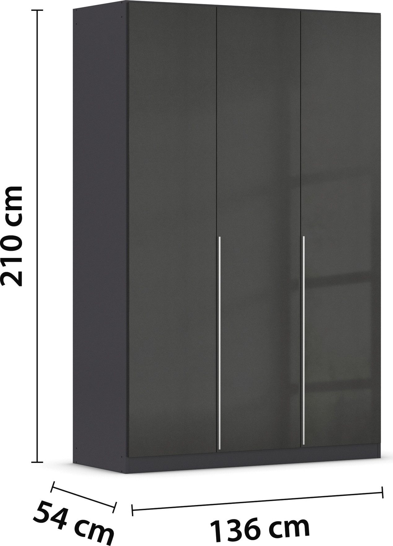 rauch Draaideurkast Kledingkast garderobe AGORDO TOPSELLER slaapkamer doordachte binnenuitrusting, in 6 breedtes en 2 hoogtes made in germany
