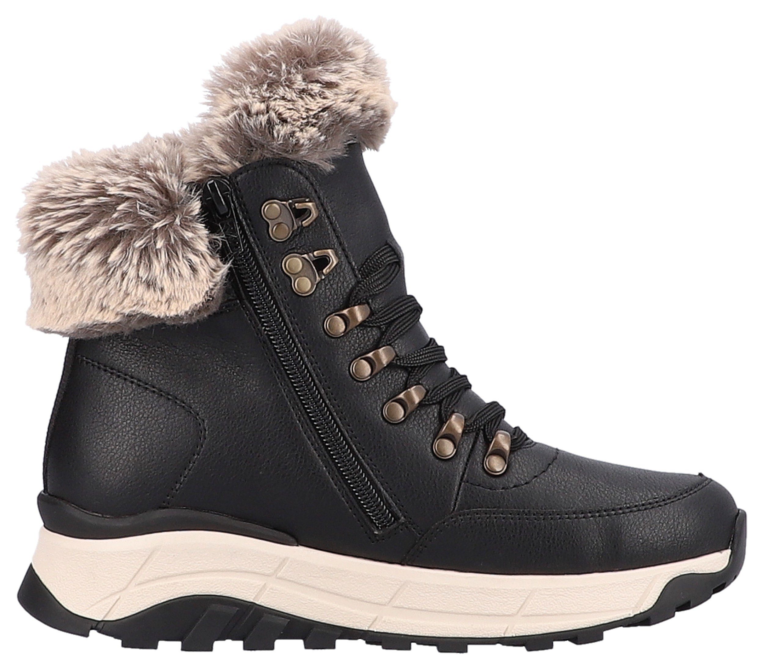 RIEKER Sport Winterlaarzen Hightop sneakers, veterschoenen, winterlaarzen met lamswolvoering