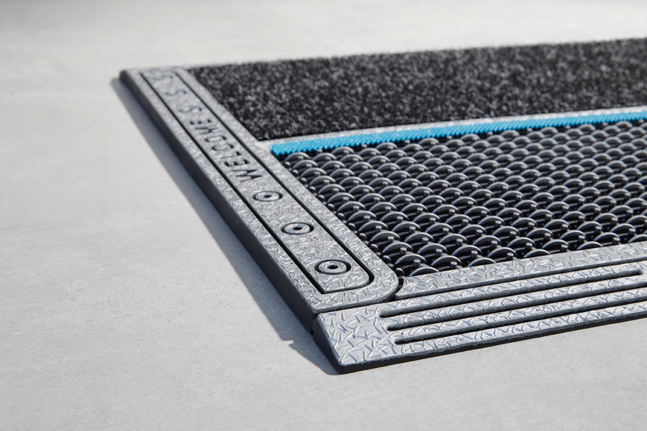 Home2Fashion Mat Clean Colorado RE Vuilafstotende mat, met tekst, robuust, geschikt voor binnen en buiten