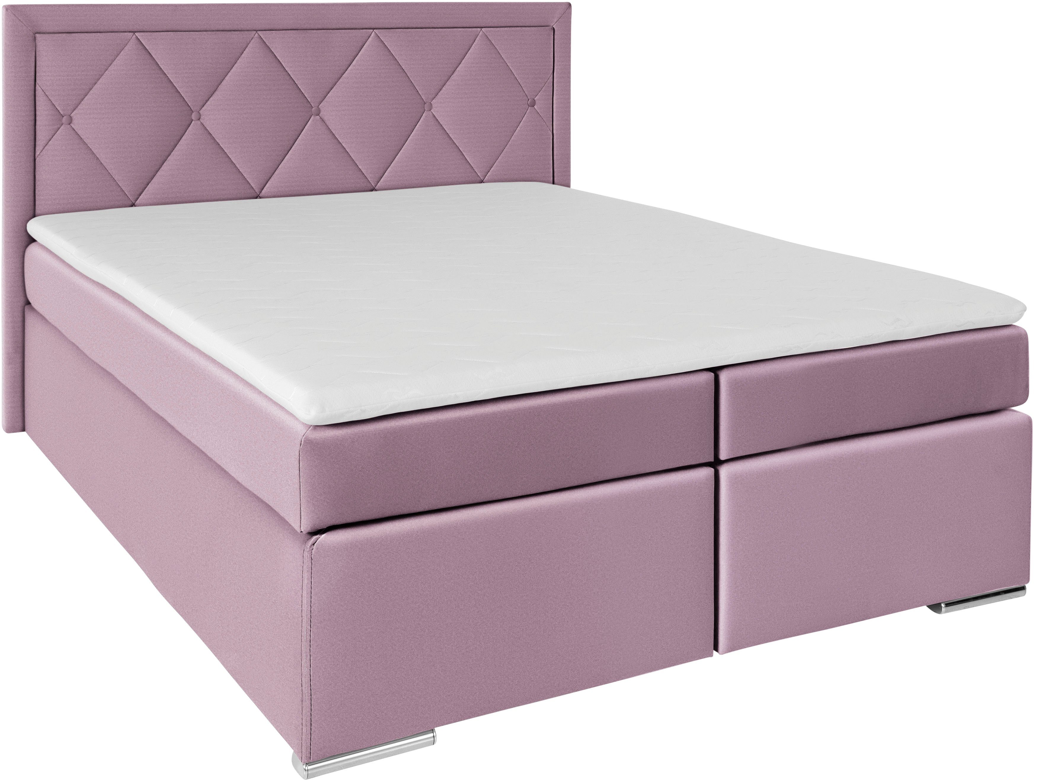 Leonique Boxspring Alfie, bestseller, optioneel met bedlade met capitonnage in het hoofdbord, h2, h3 en h4 ter keuze