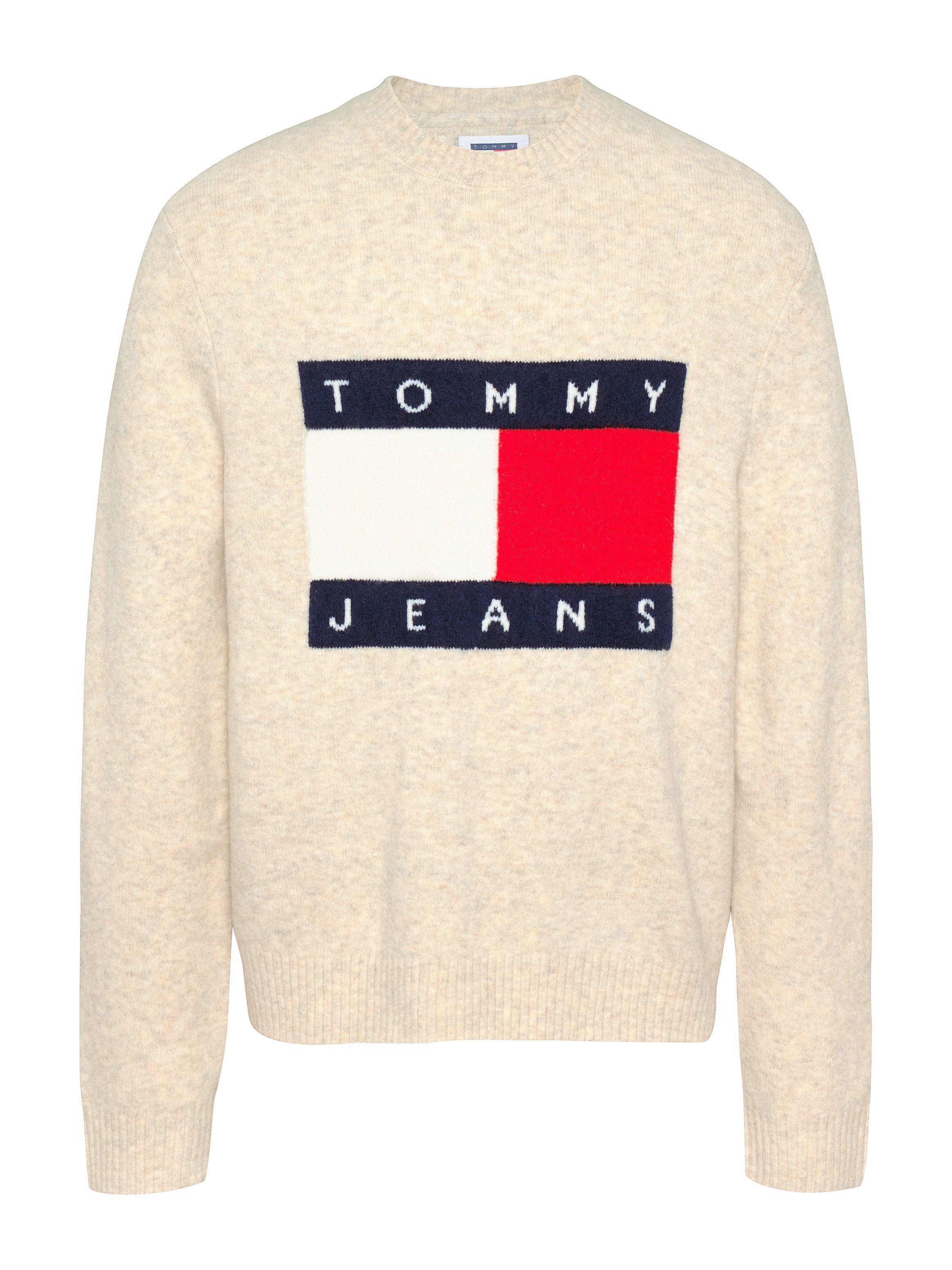 TOMMY JEANS Gebreide trui TJM REG MELANGE FLAG SWEATER