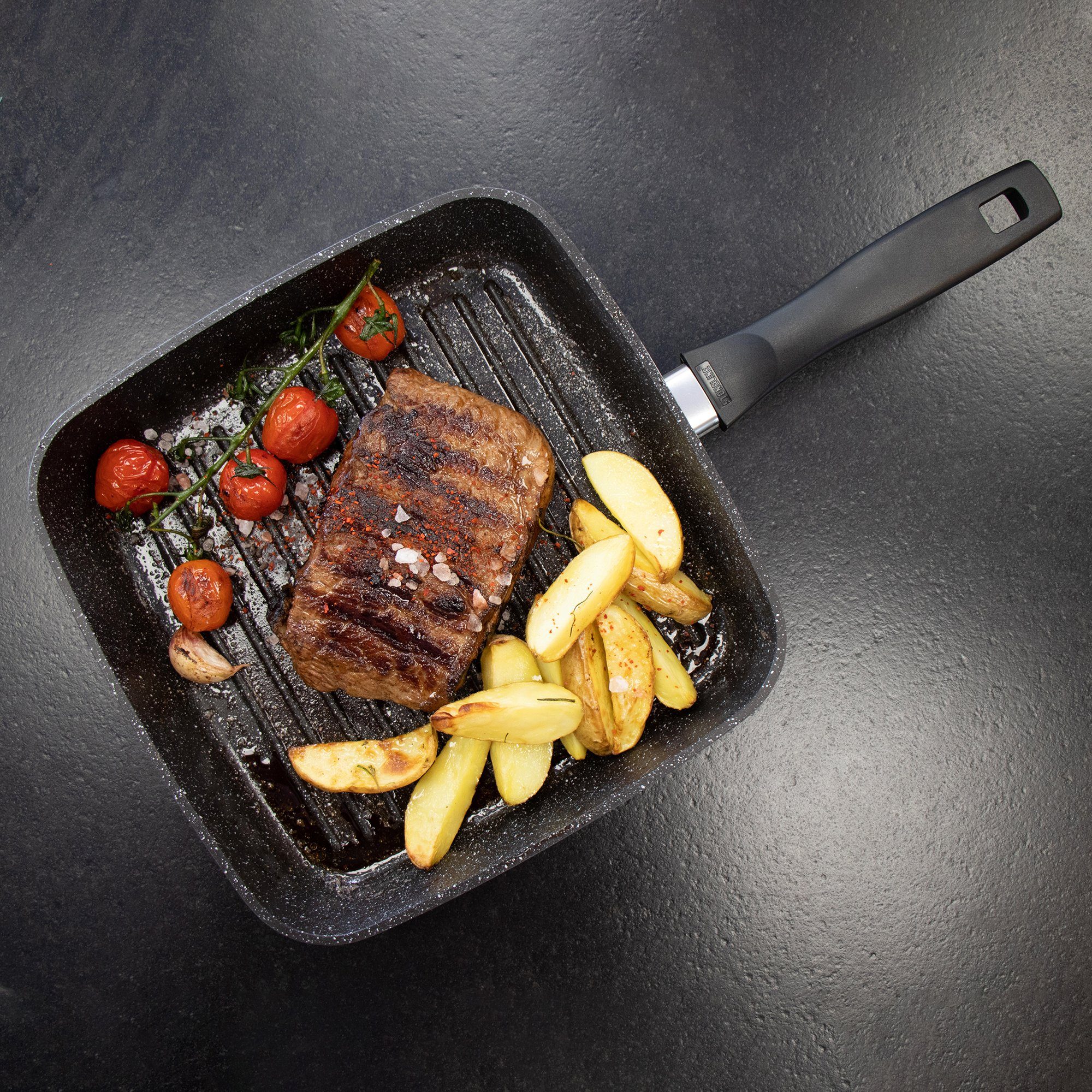 STONELINE Grillpan 26x26 cm, inductie