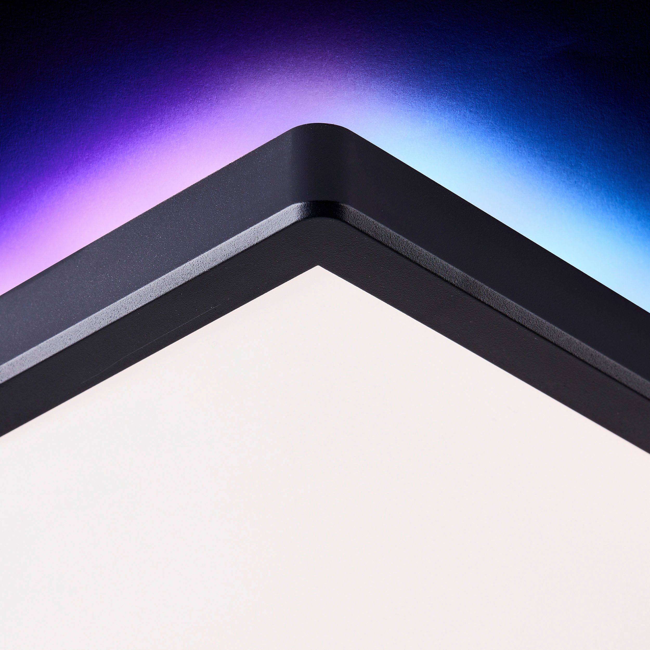 my home Led-plafondlamp Elliot 42 x 42 cm, 2500 lumen, 3000-6500 kelvin, wit/zwart (1 stuk)