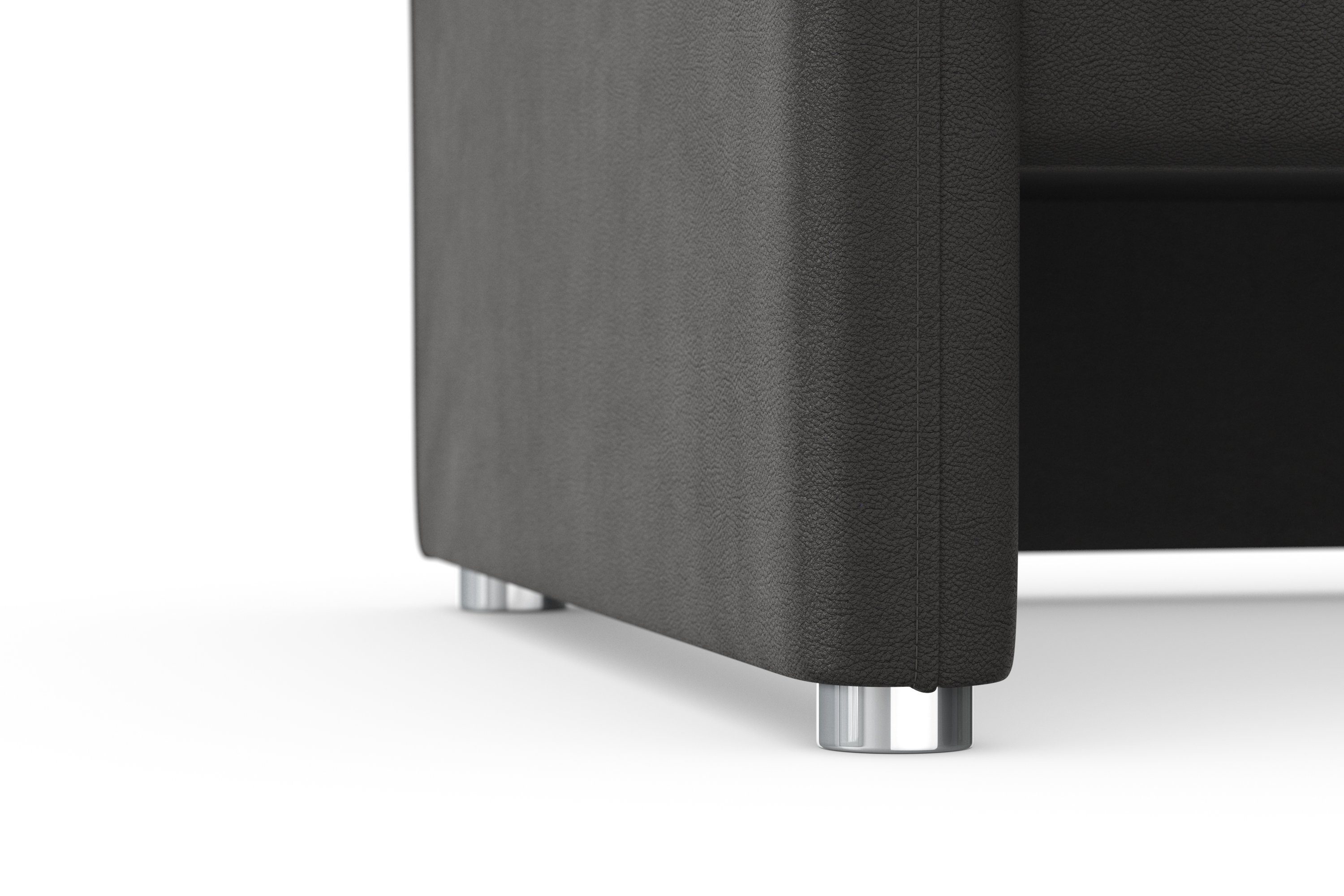 DOMO collection 2-zitsbank Pina elegant en tijdloos, smalle armleuningen, compacte afmetingen