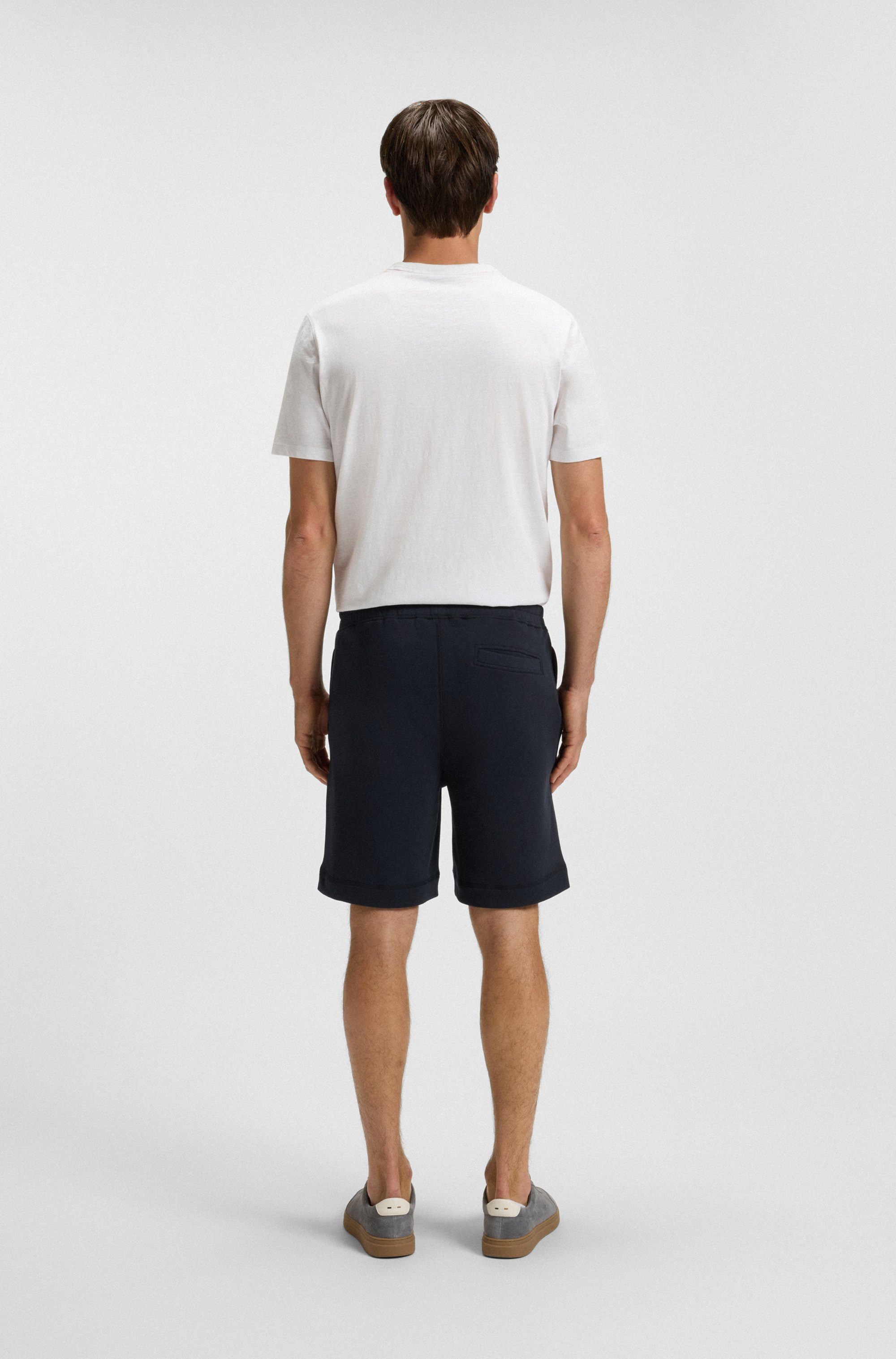Boss Orange Sweatshort Sewalk met boss-merklabel