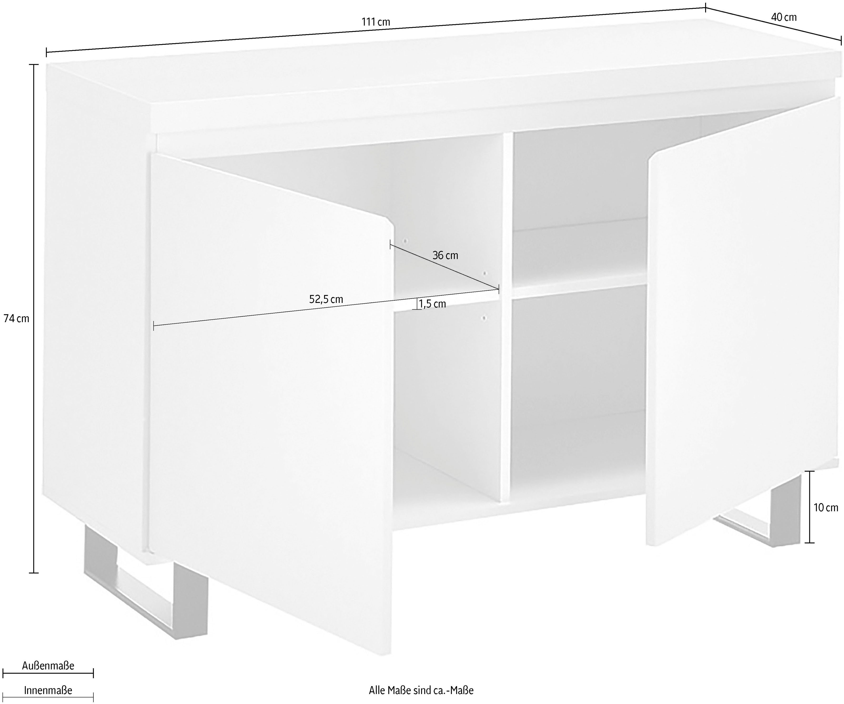 MCA furniture Dressoir AUSTIN dressoir Deuren met demping/ soft-close