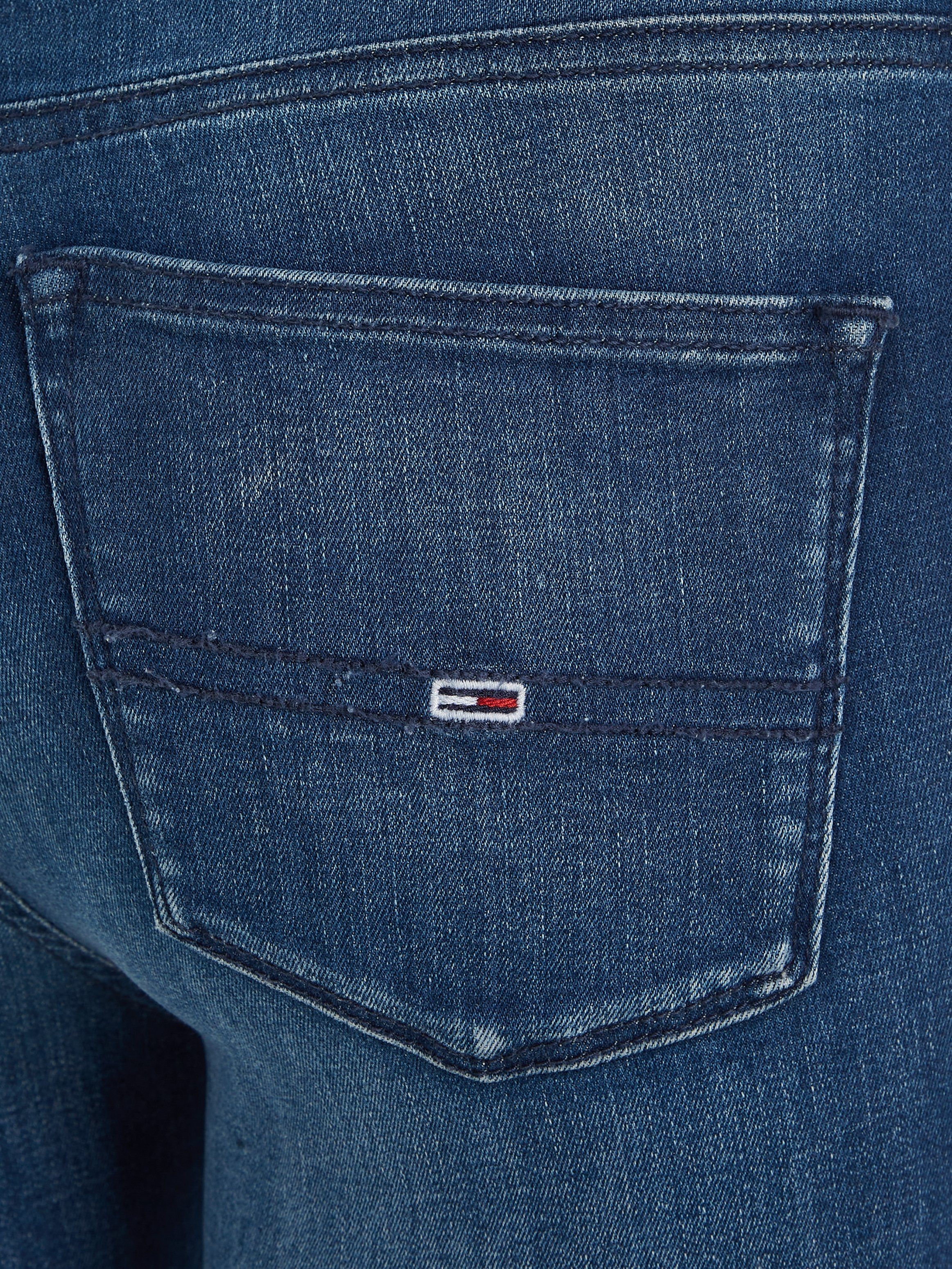TOMMY JEANS Skinny fit jeans Nora Mid Rise Skinny Fit met tommy jeans-logobadge & borduursels