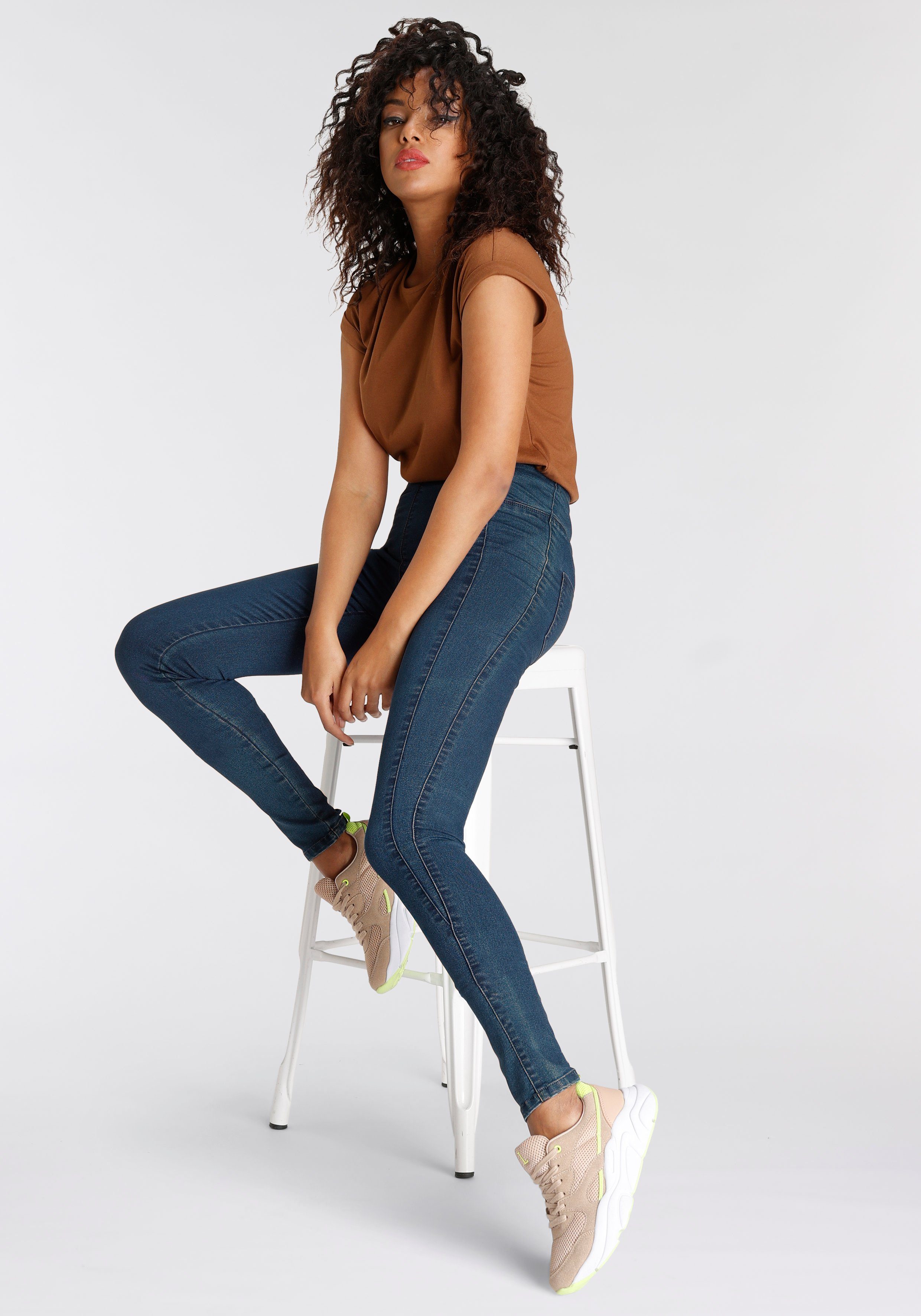 Arizona Jeggings extra-strak gesneden pasvorm, hoge taille