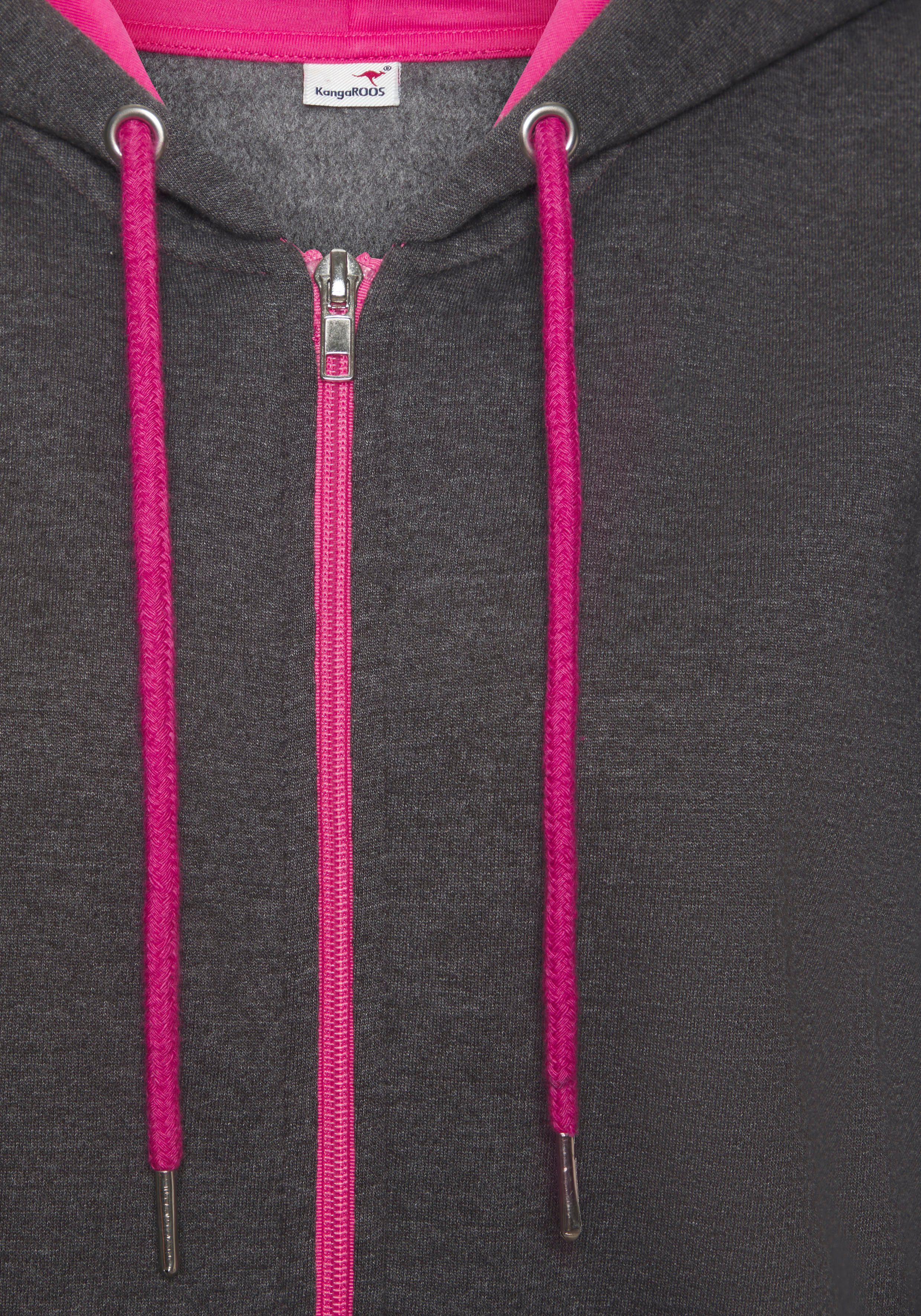 KangaROOS Jumpsuit met logo-print op het been