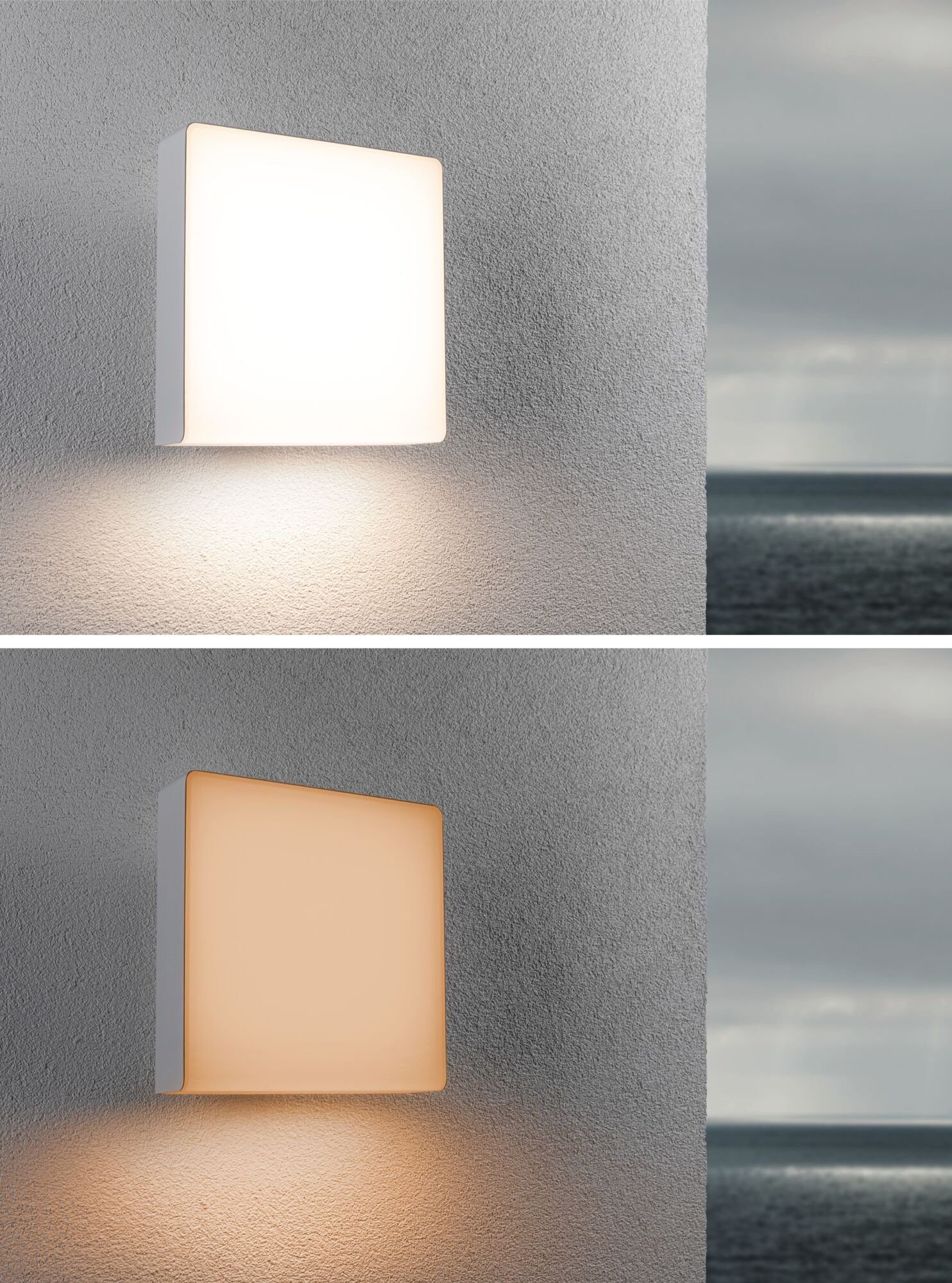 Paulmann Led-wandlamp voor buiten Azalena IP44 250x97mm 8,5W 700lm 230V kunststof, aluminium Smart Home Zigbee 3.0 bewegingssensor met hoogfrequentiesensor (1 stuk)