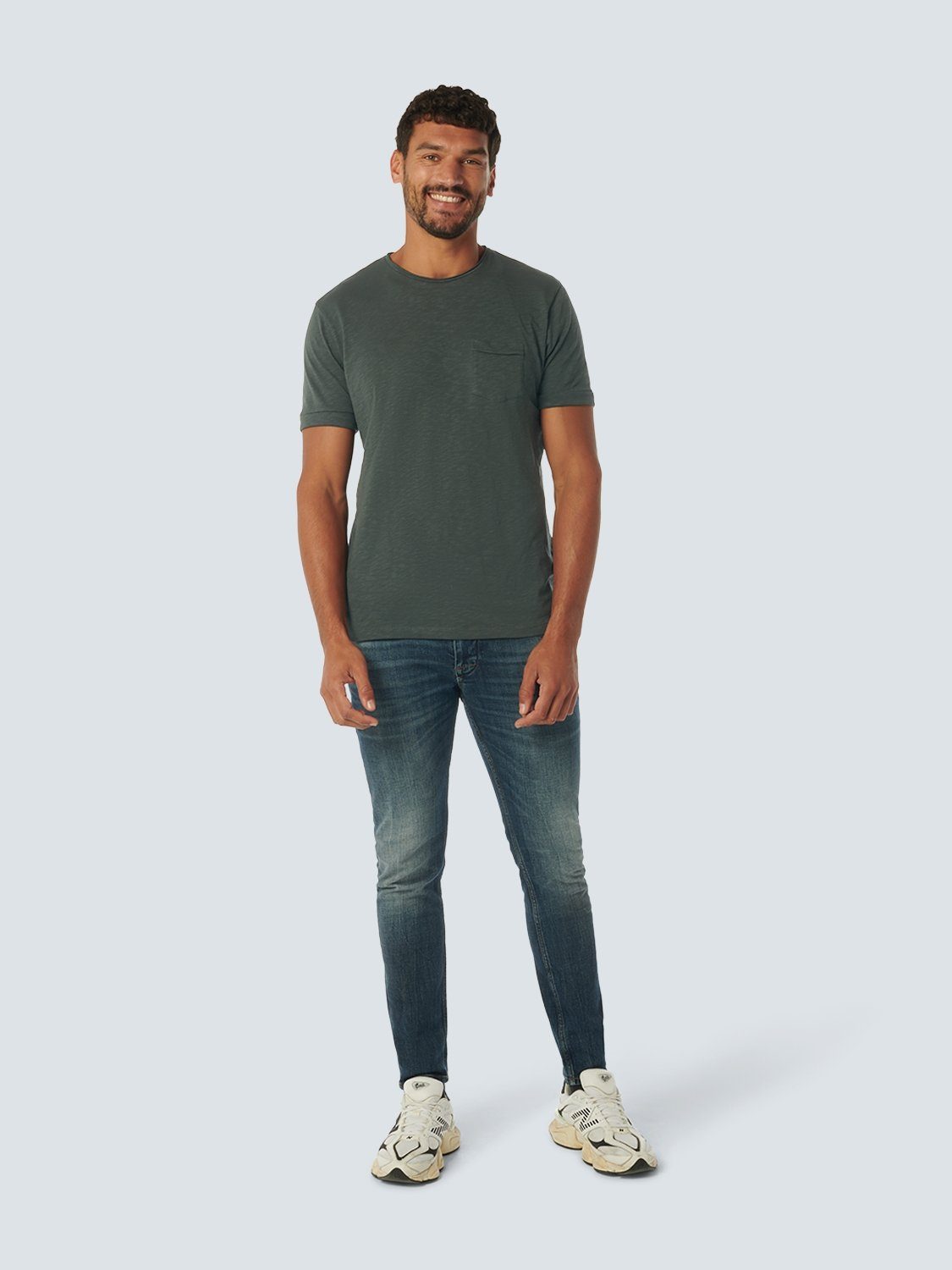 NO EXCESS T-shirt met borstzak